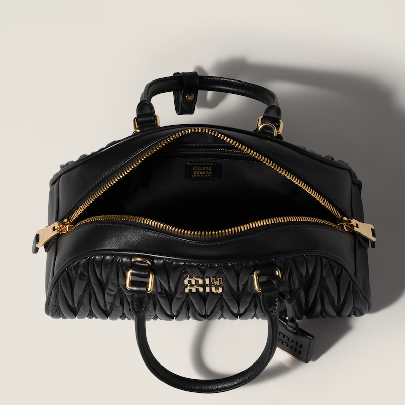 Bolsa Arcadie em couro napa matelassê