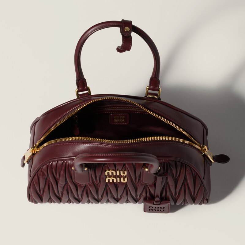 Arcadie matelassé nappa leather bag