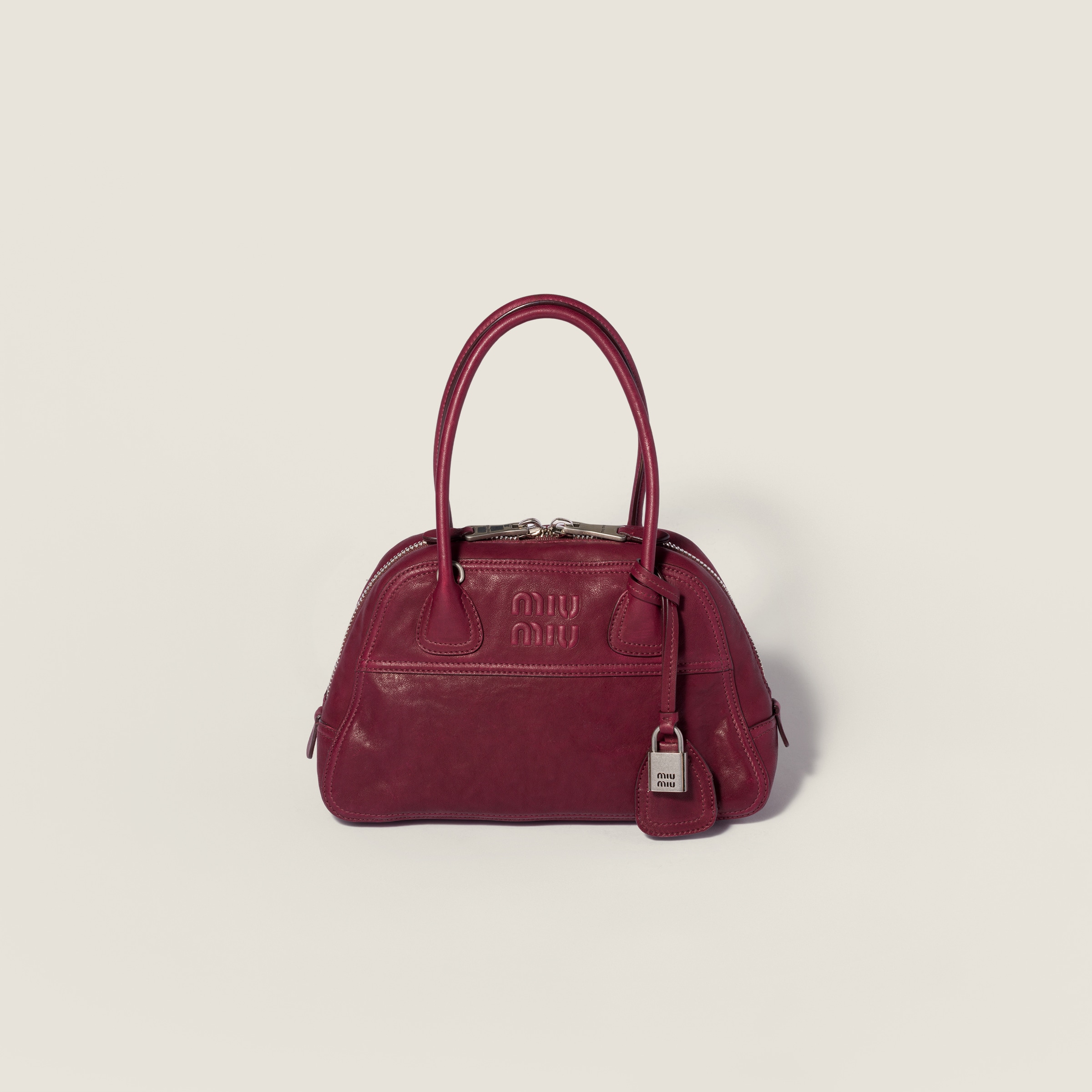 Miu Miu Vivant nappa leather bag