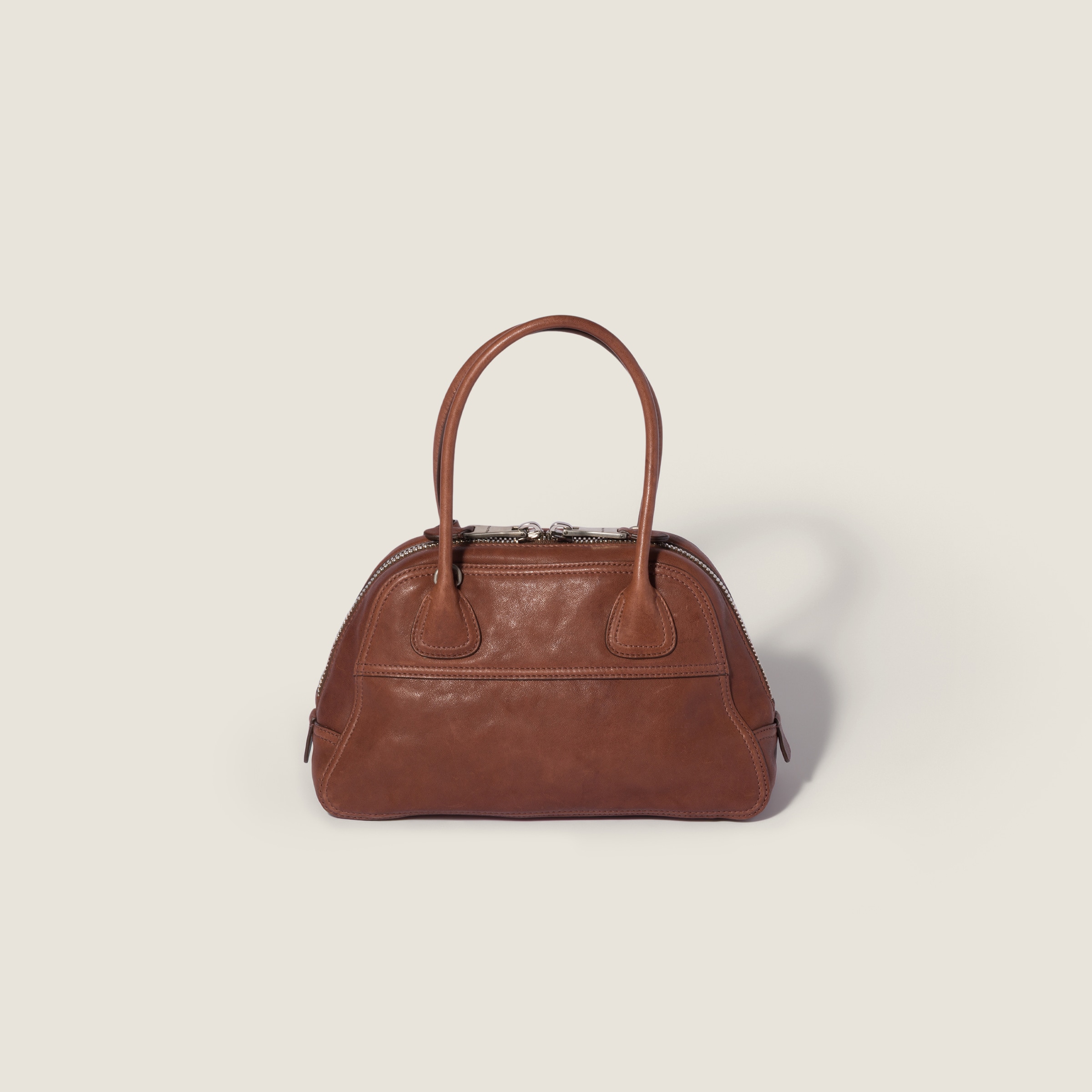 Palisander Vivant Nappa Leather Bag | Miu Miu - Denmark