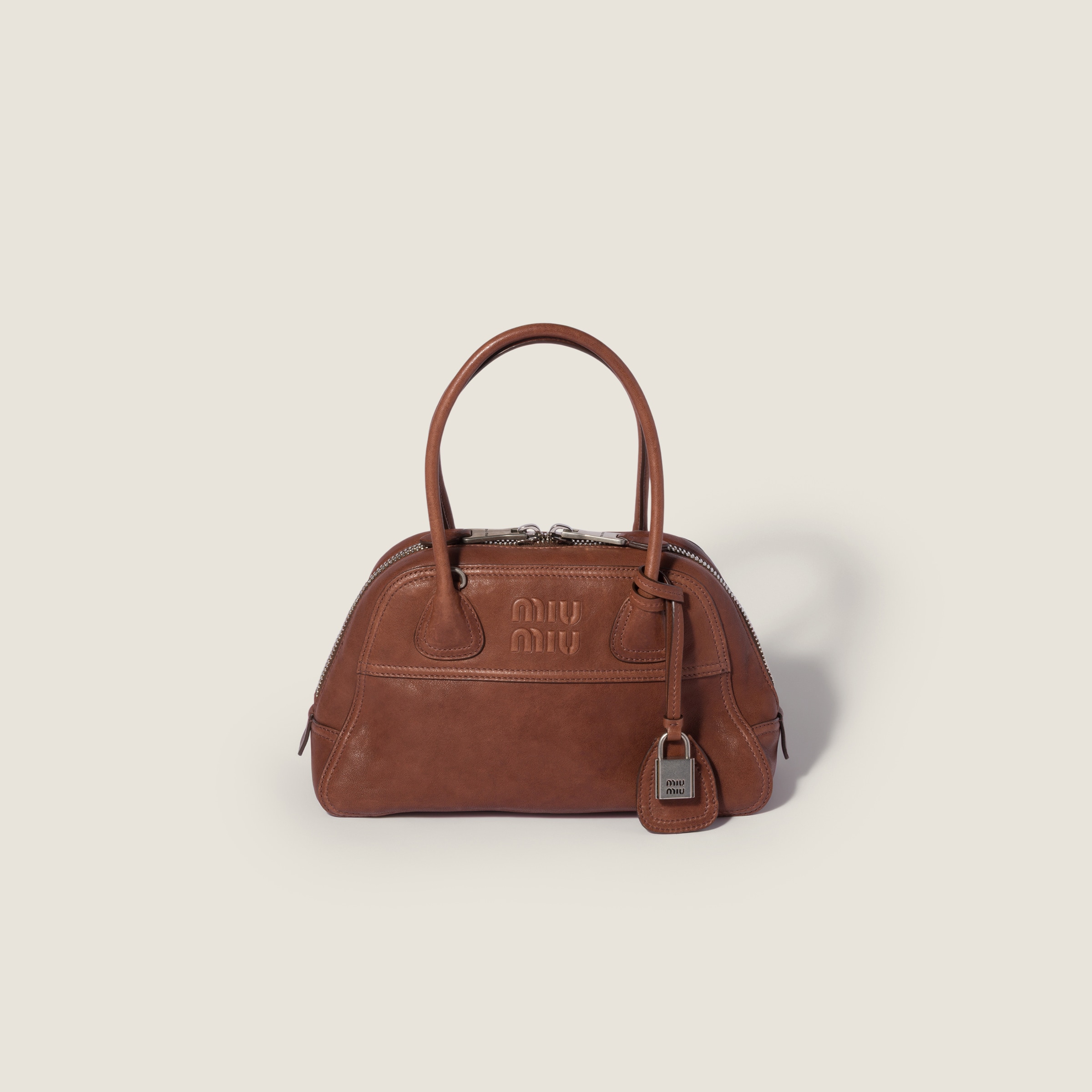 Miu Miu Vivant nappa leather bag