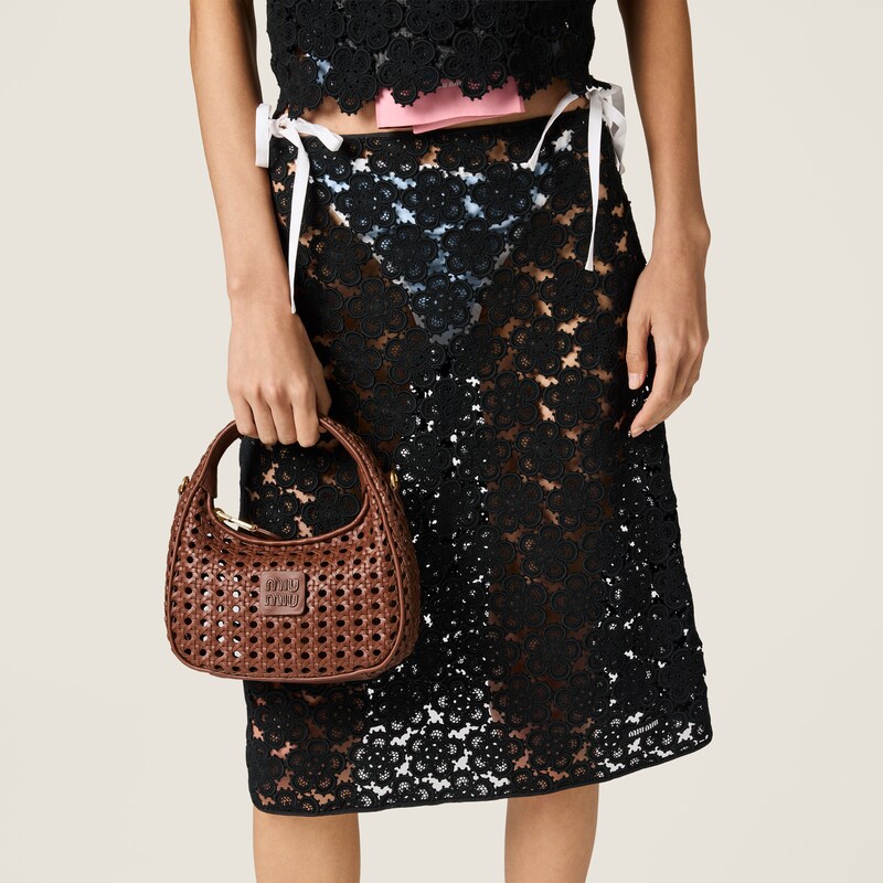 Sac Wander en cuir tressé