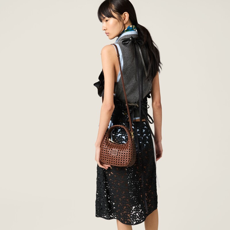 Sac Wander en cuir tressé