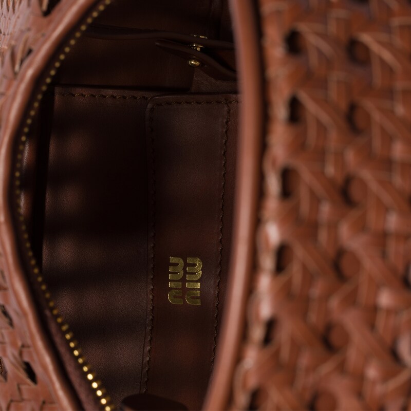 Sac Wander en cuir tressé