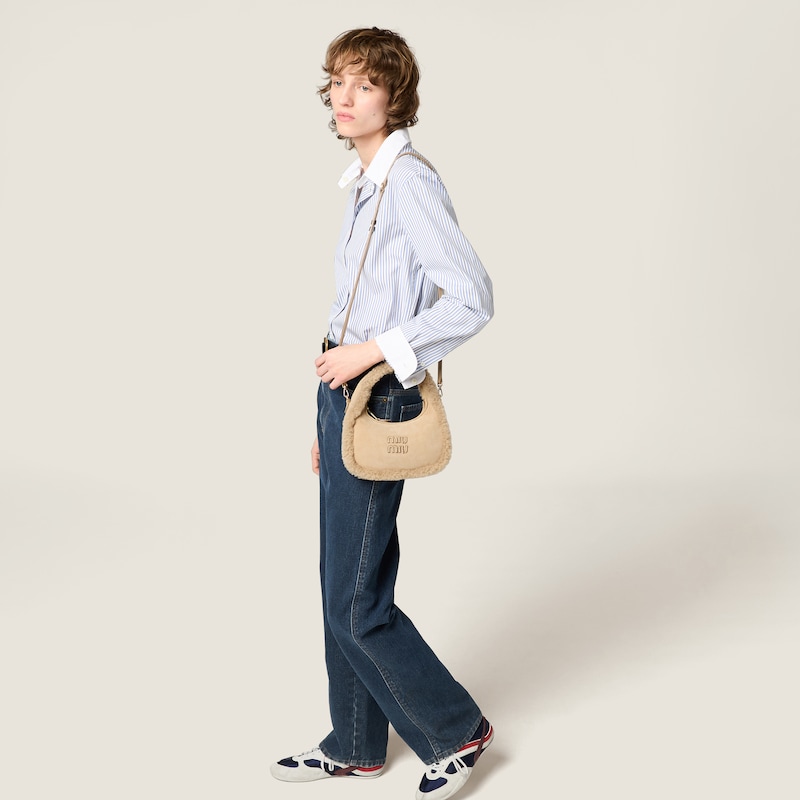 Wander shearling bag