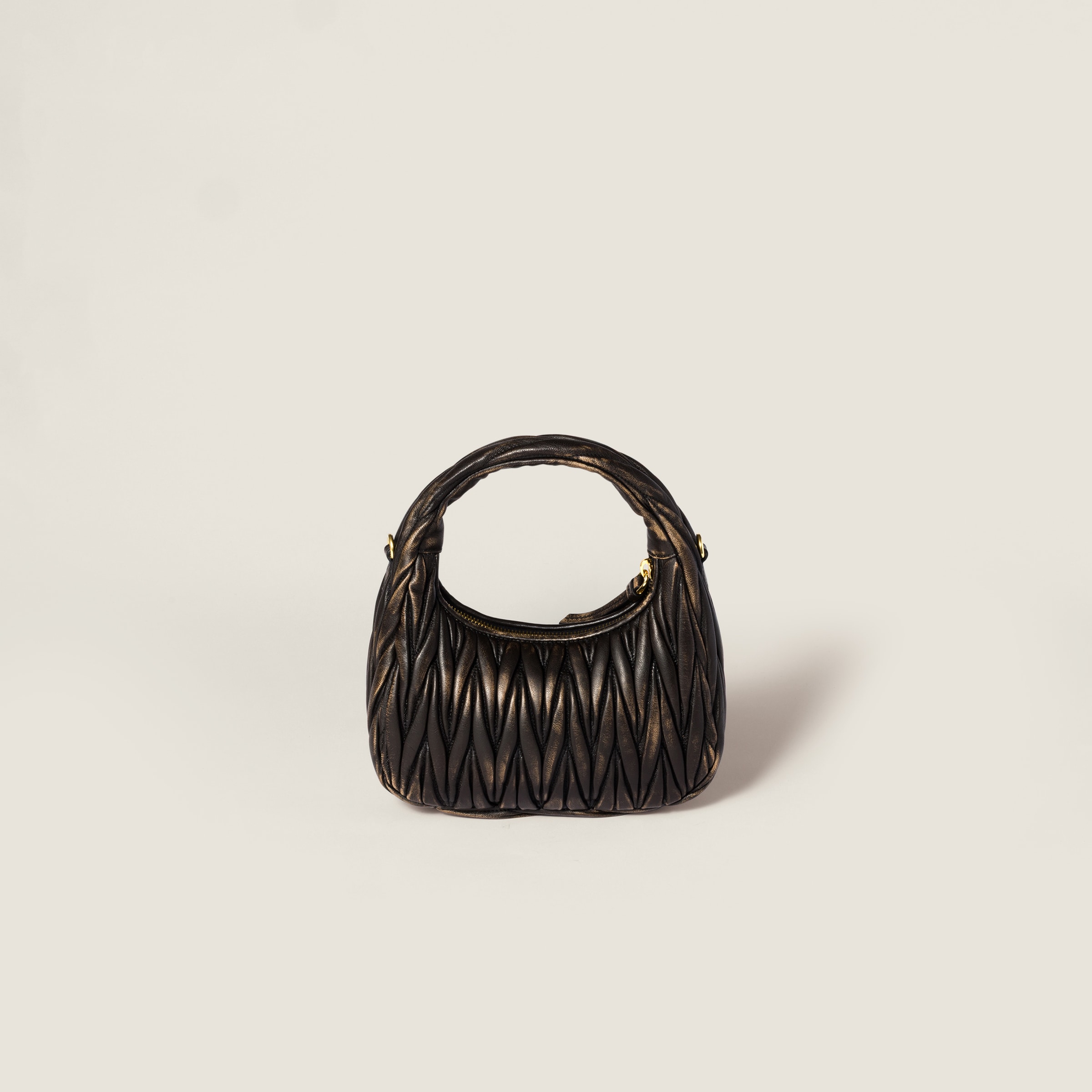 Miu Miu Wander Matelassé Nappa Leather Bag