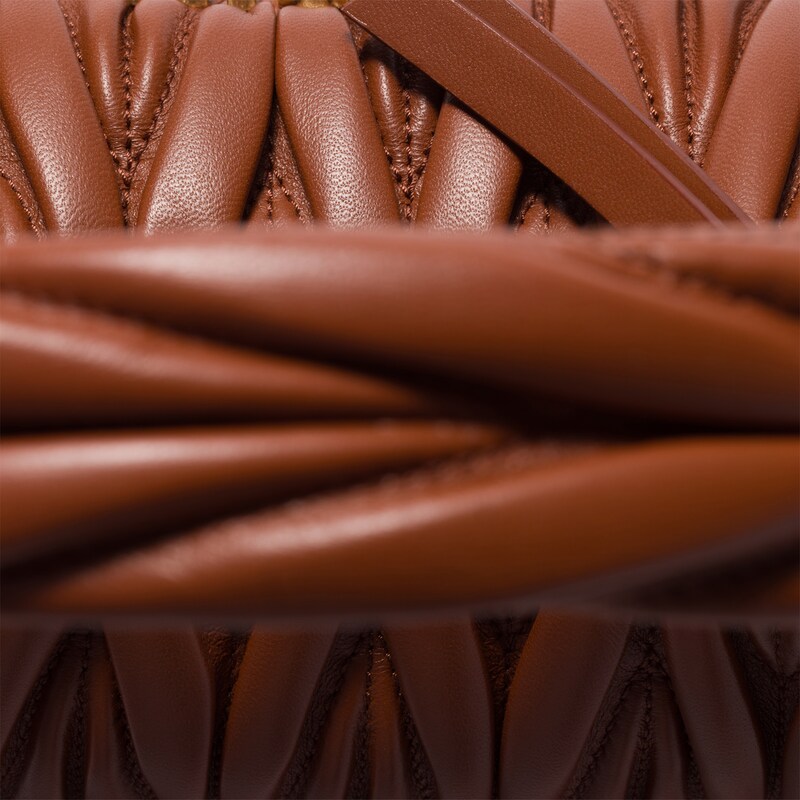 Wander matelassé nappa leather hobo bag