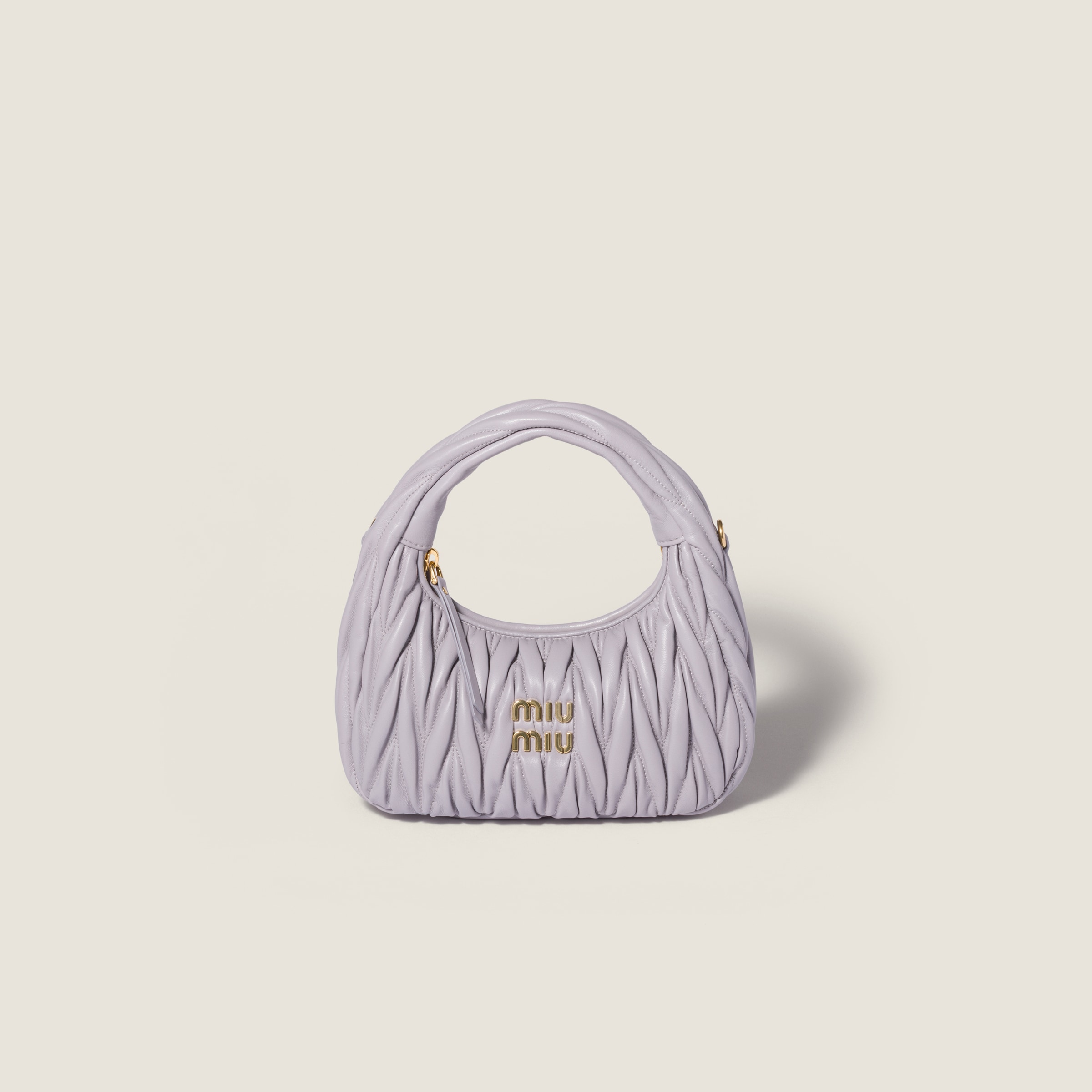 Wander matelassé nappa leather hobo bag from Miu Miu - $2,950