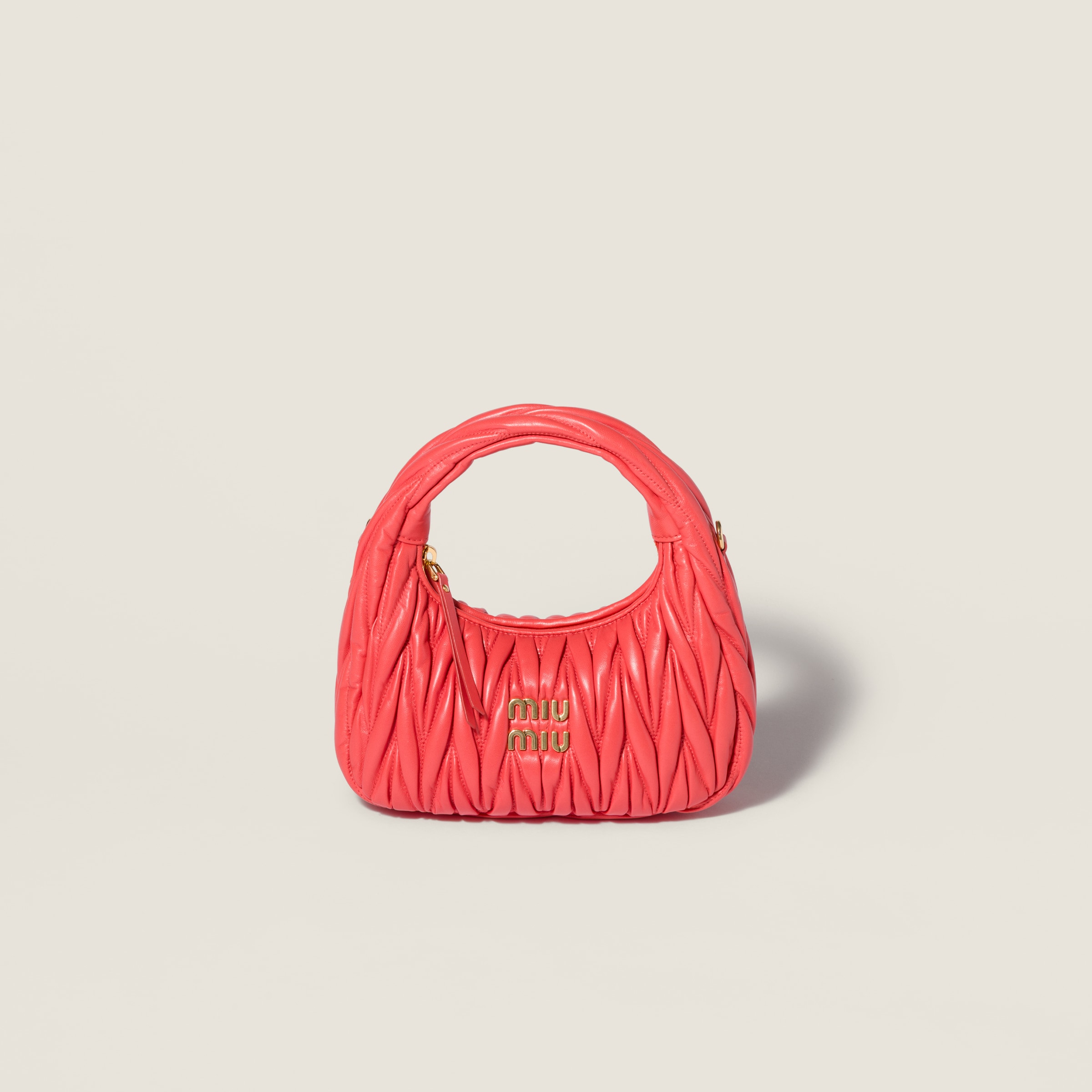 Wander matelassé nappa leather hobo bag from Miu Miu - $2,950