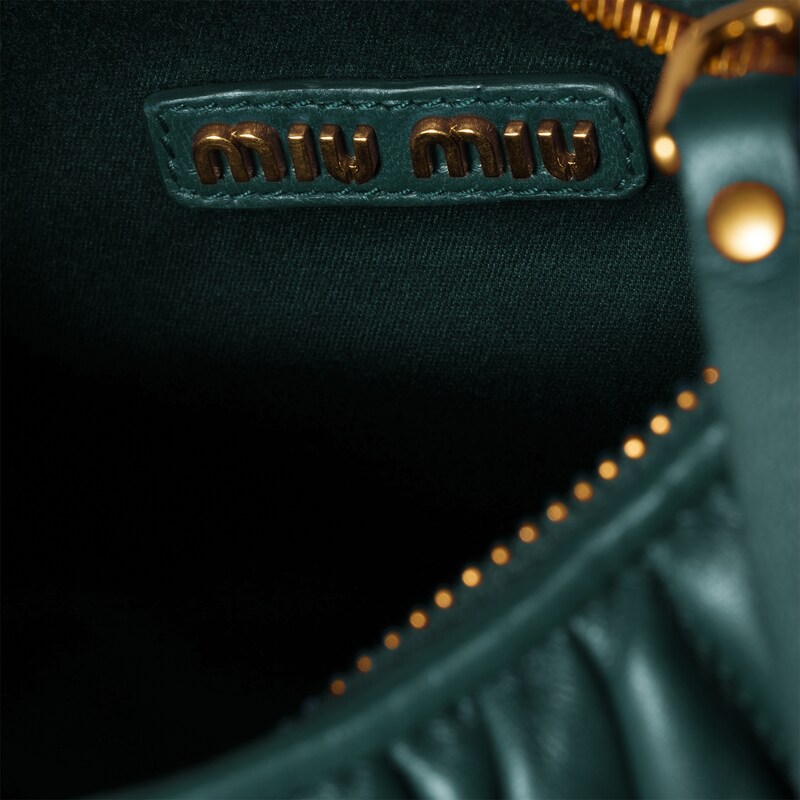 Wander matelassé nappa leather hobo bag