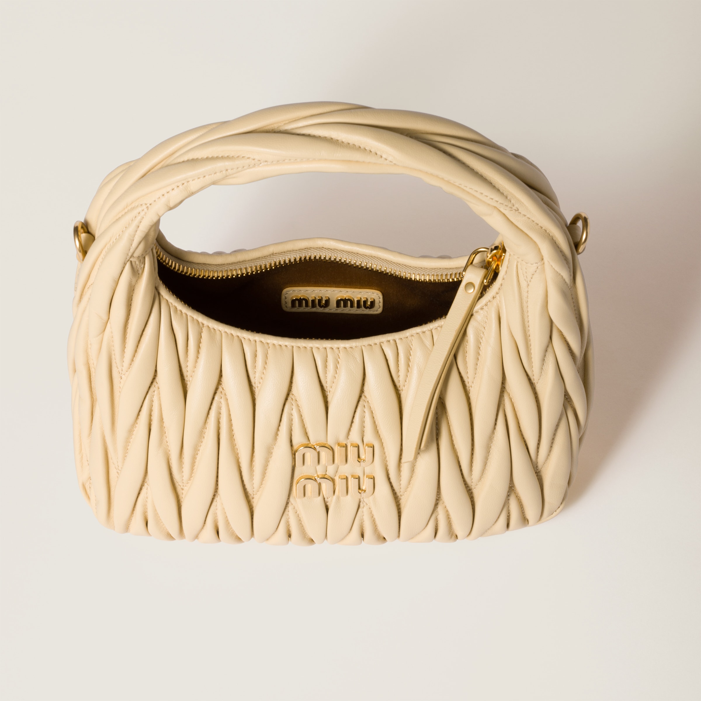 Wander matelassé nappa leather hobo bag - Collection