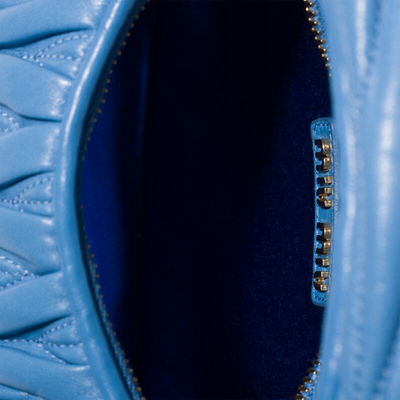 Wander matelassé nappa leather hobo bag