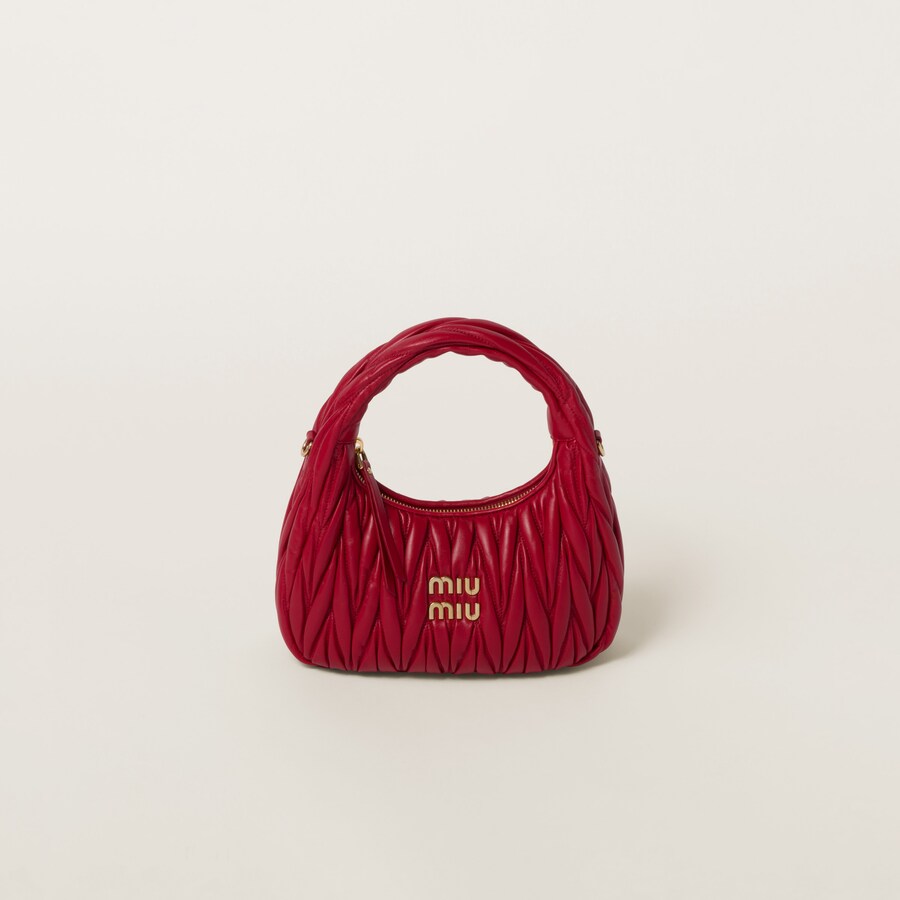 Red leather hobo purse on sale