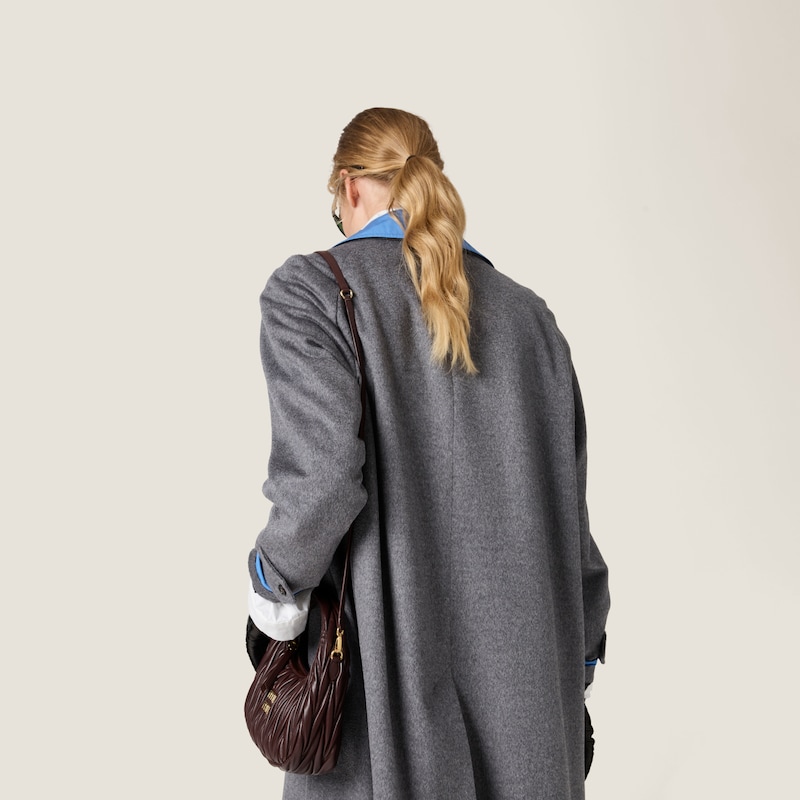 Wander matelassé nappa leather hobo bag