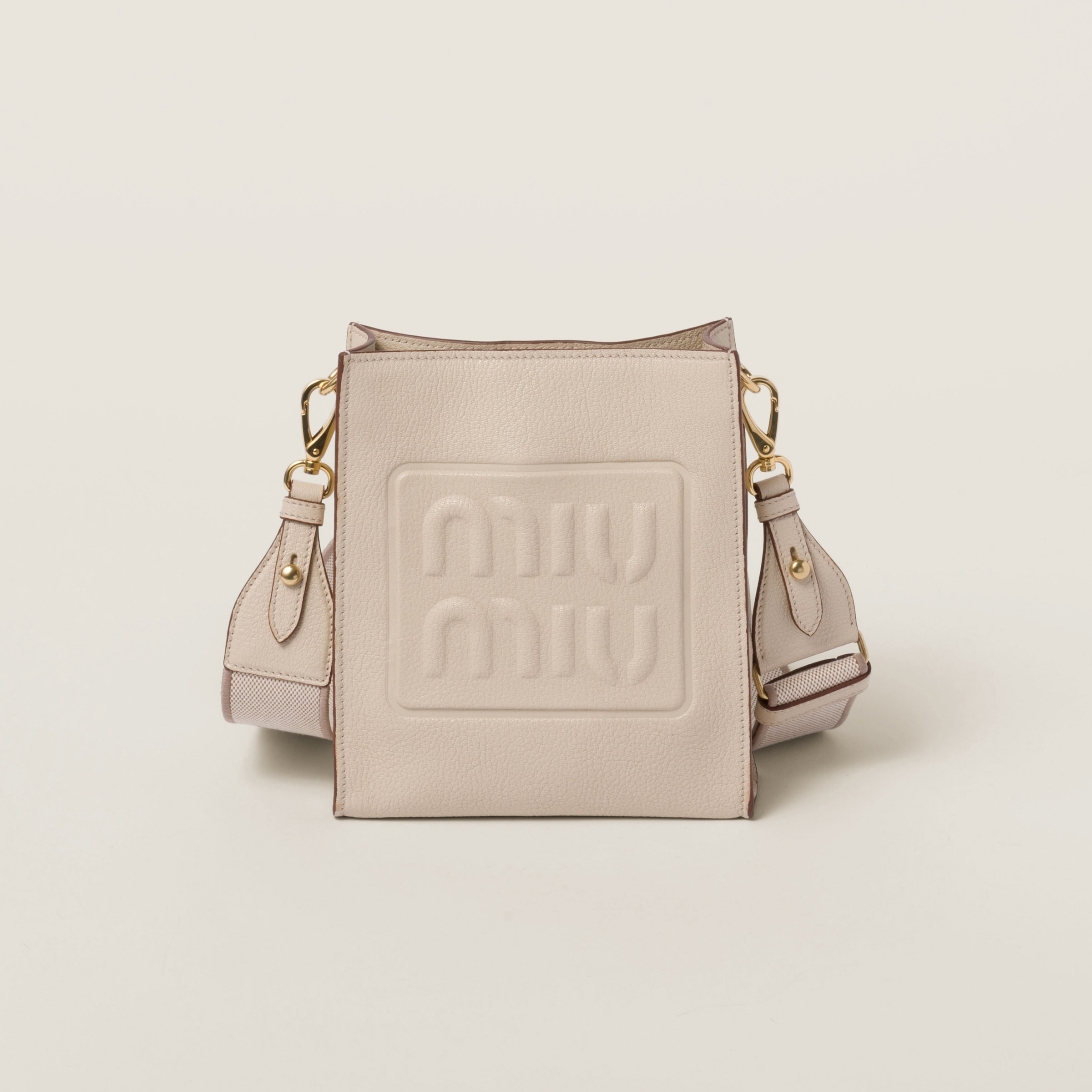 Madras leather shoulder bag