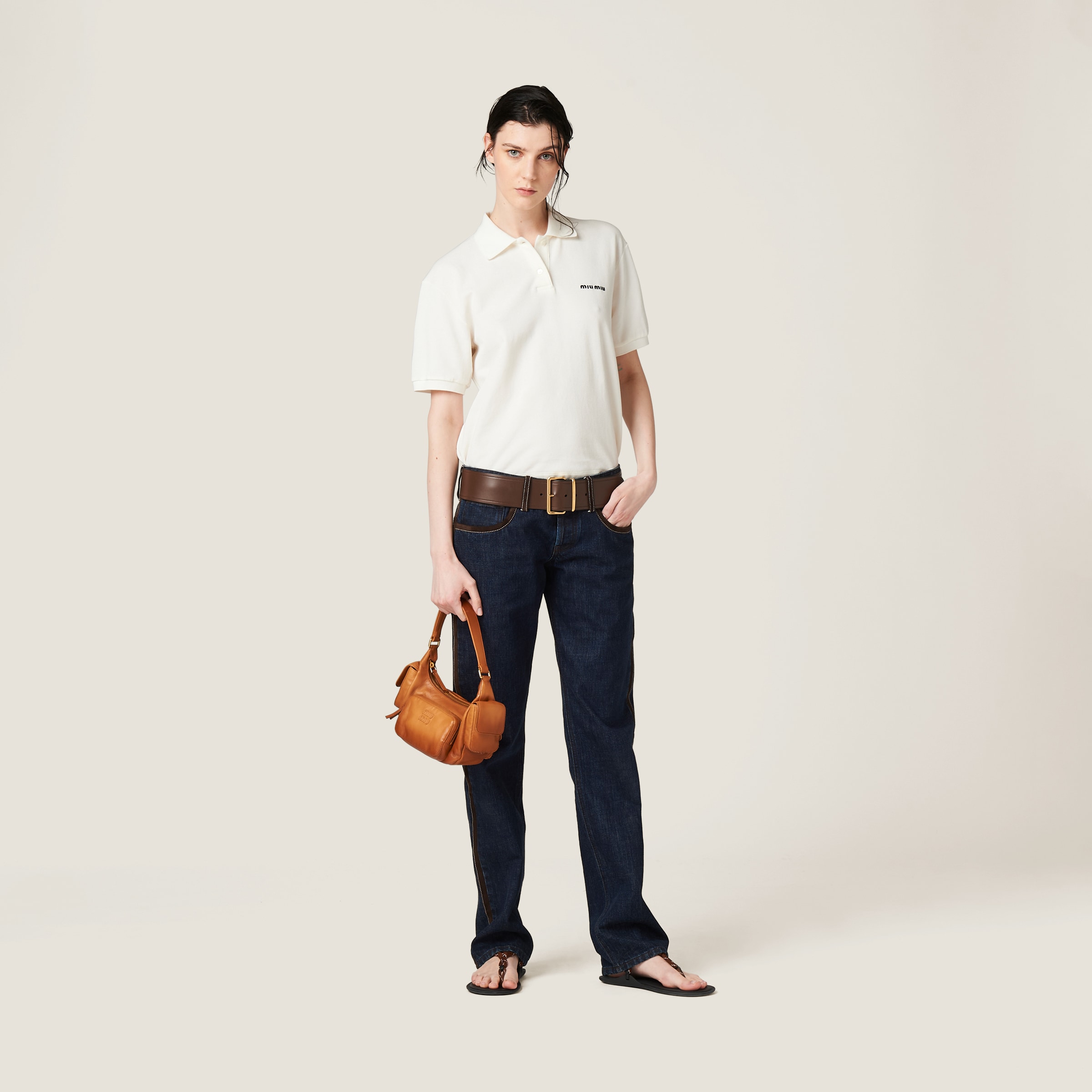 Honey Nappa Leather Pocket Bag | Miu Miu Honey Nappa Leather Pocket Bag | Miu Miu