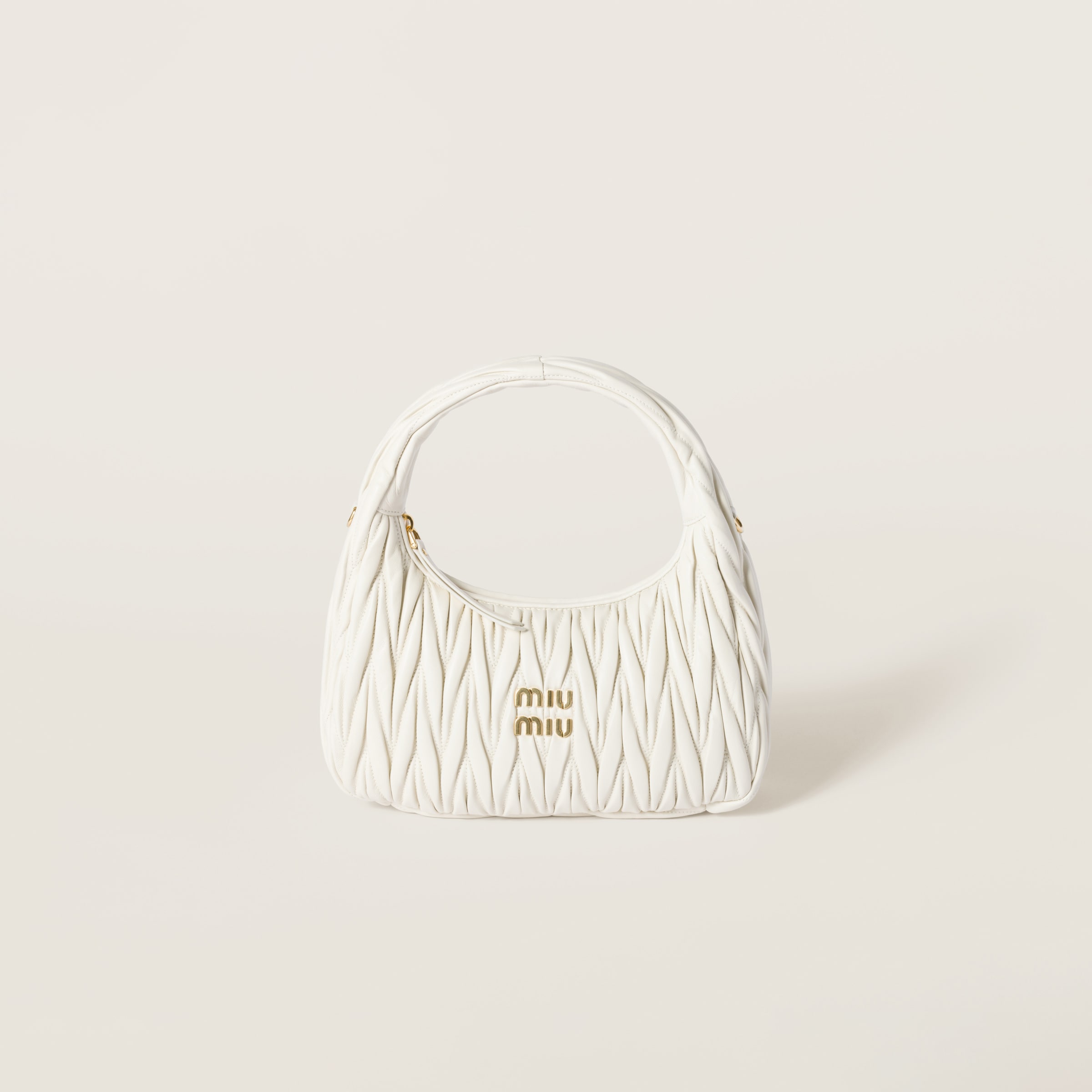 Wander matelassé nappa leather hobo bag from Miu Miu - $3,300