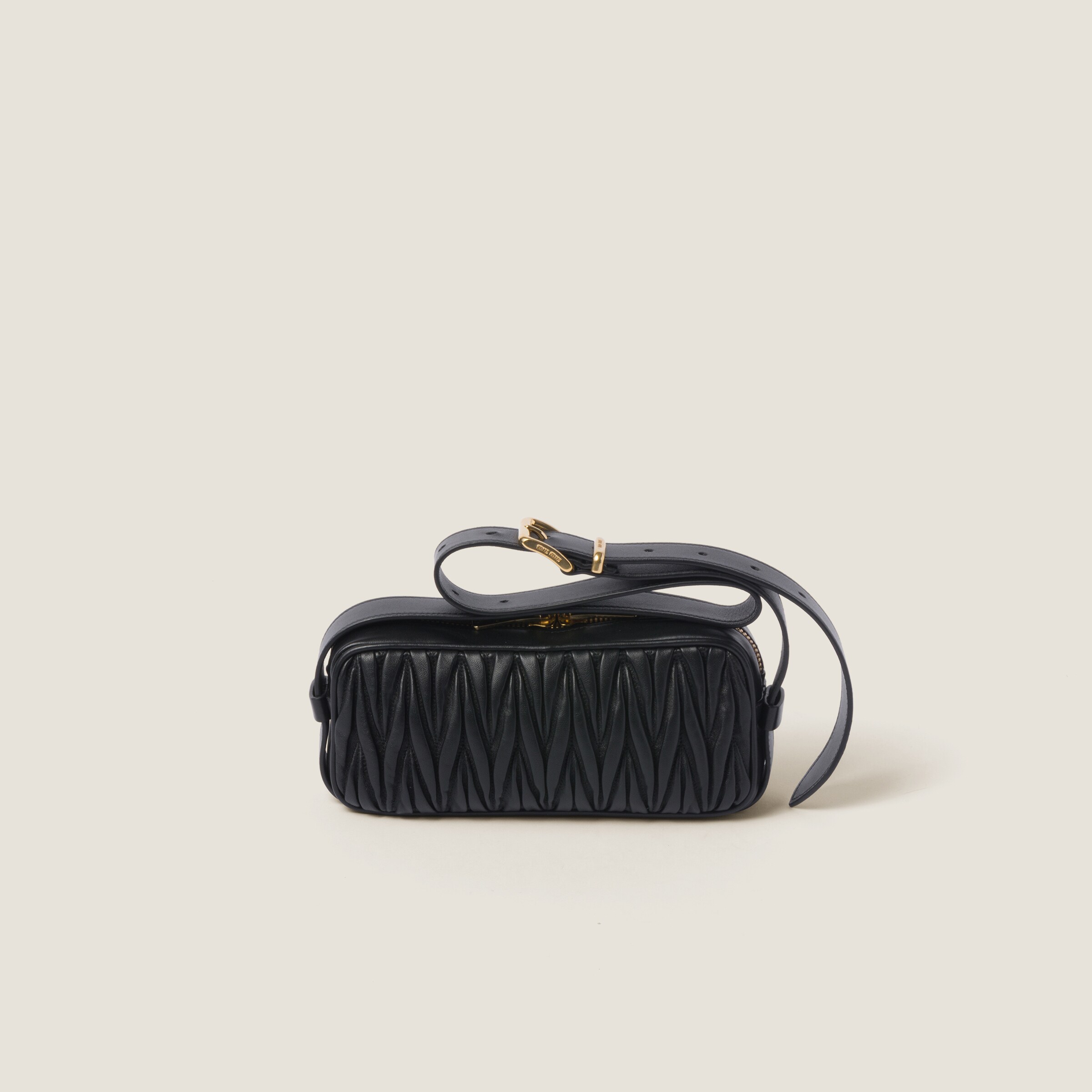 Miu miu matelasse belt hot sale bag