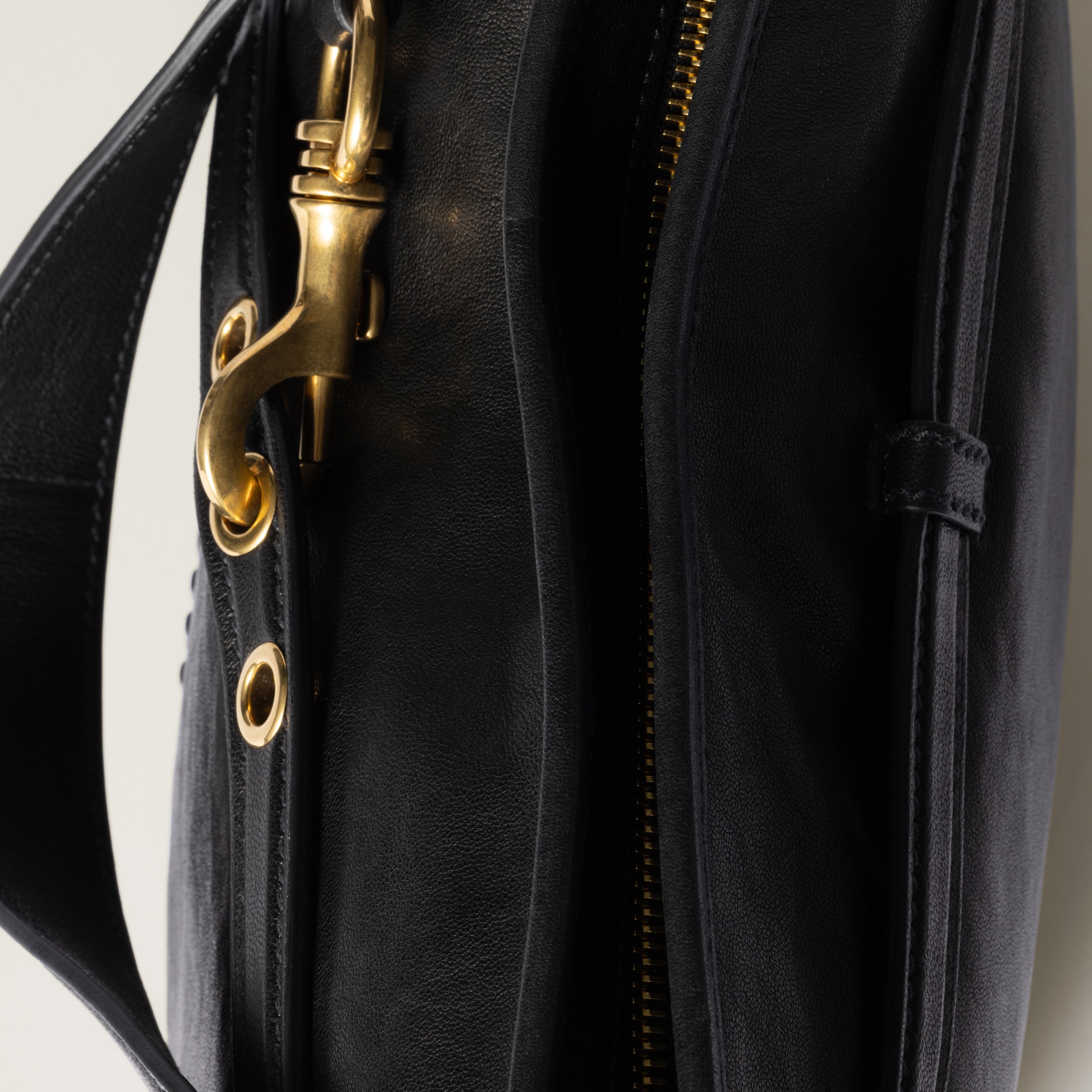 Black Aventure Nappa Leather Bag | Miu Miu