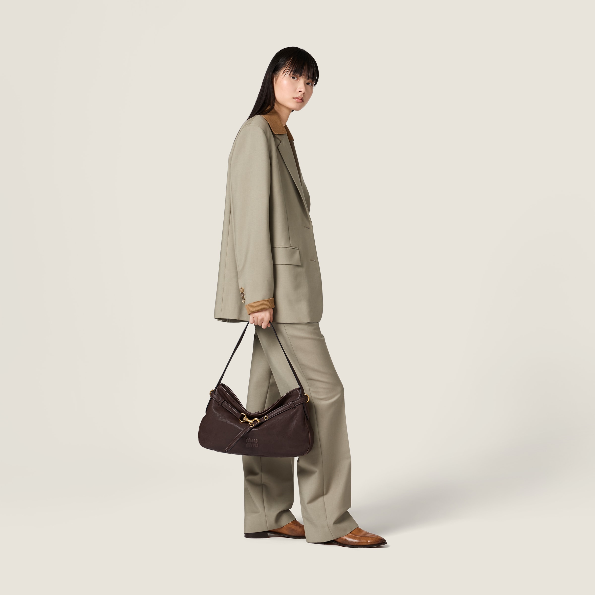 Briarwood Aventure Nappa Leather Bag | Miu Miu - Brazil