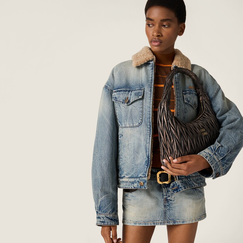 Wander matelassé nappa leather bag