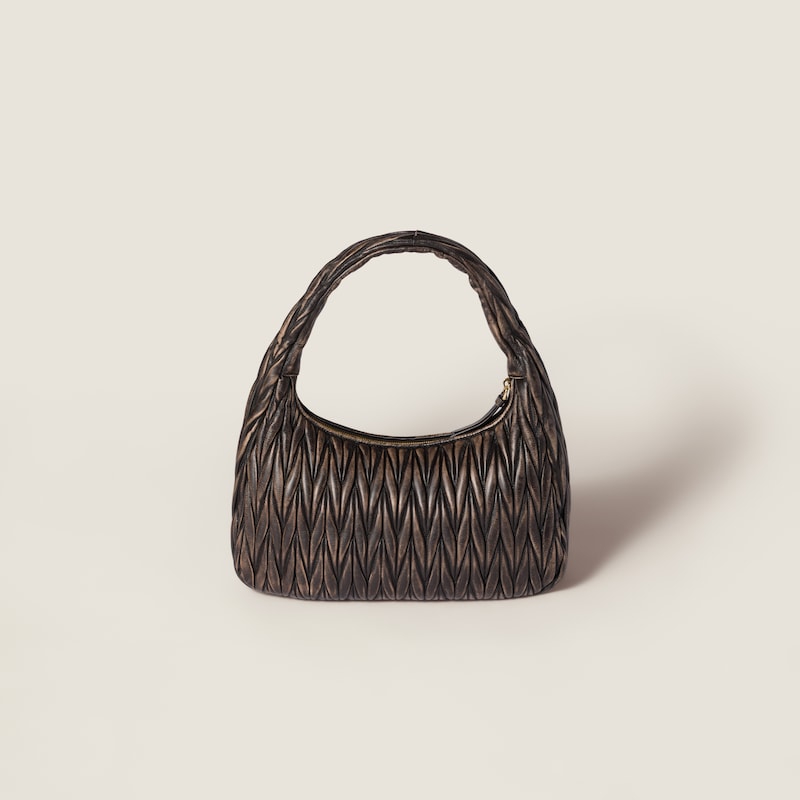 Wander matelassé nappa leather bag