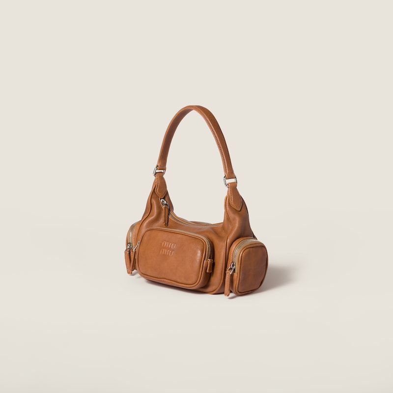 Pocket nappa leather bag