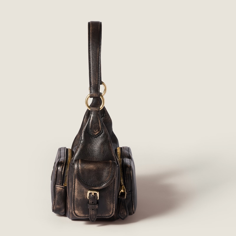 Pocket nappa leather bag