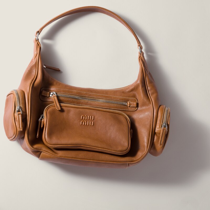 Pocket nappa leather bag