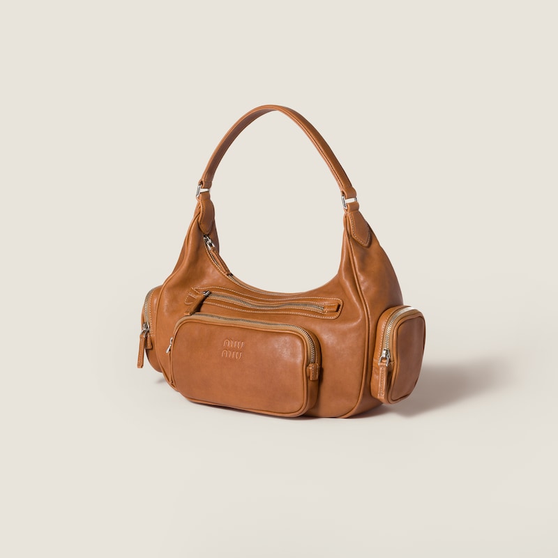Pocket nappa leather bag