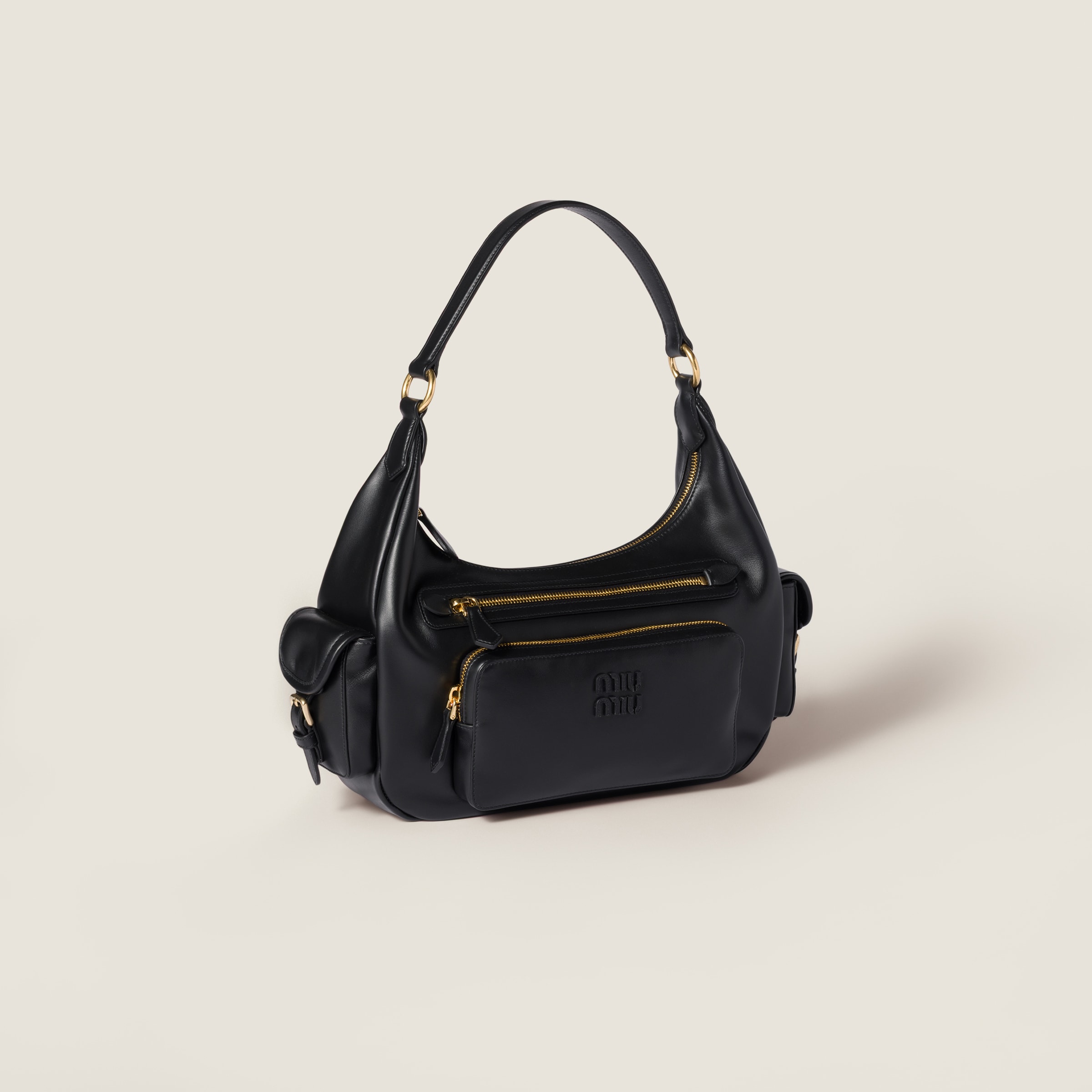 miu ミュウミュウ ハンドバッグ MIU ジップド トップハンドル