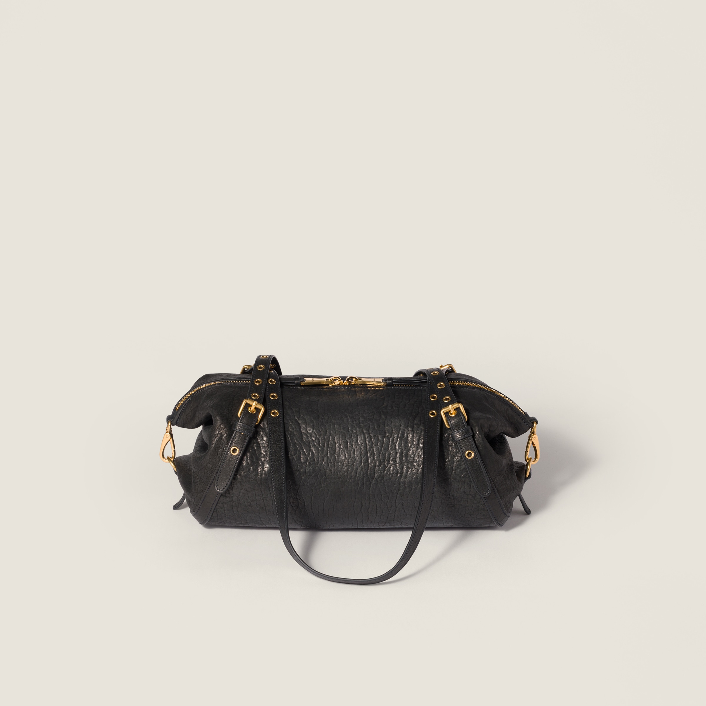 Miu Miu Leather Bag In Black