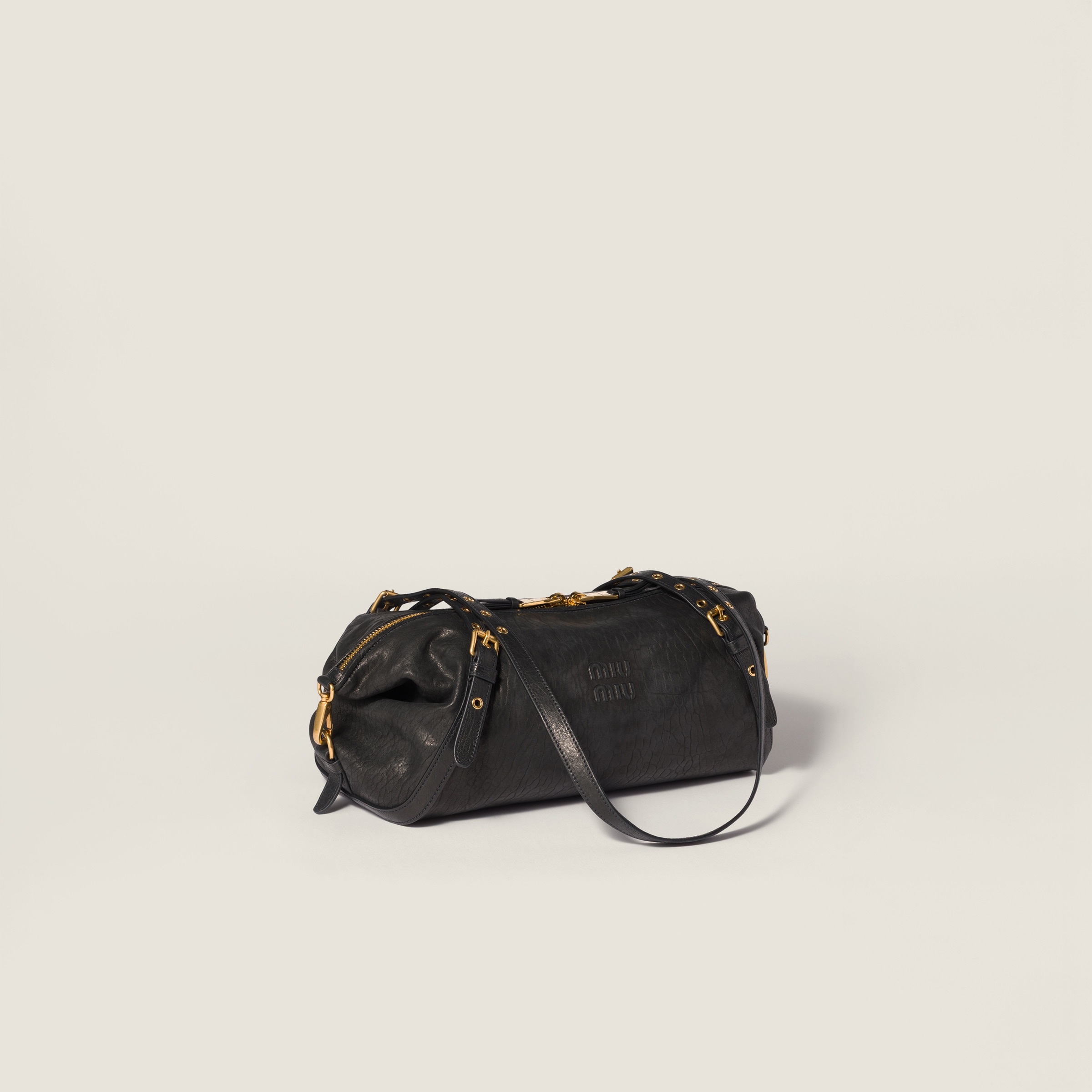 Miu Miu Leather Bag In Black