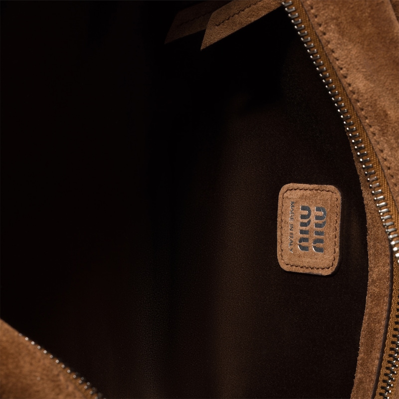 Utilitaire suede shoulder bag