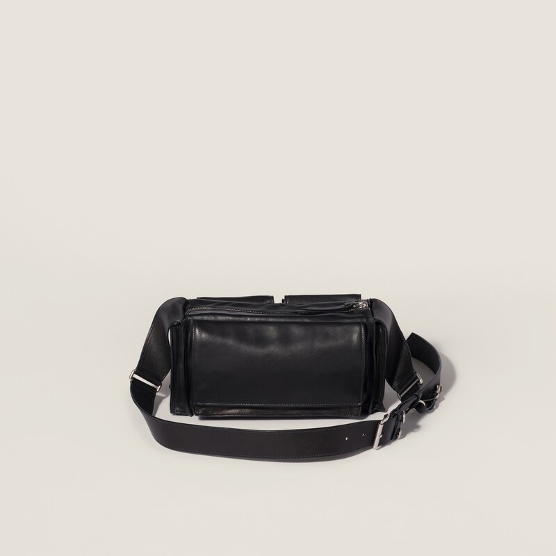 Utilitaire nappa leather shoulder bag