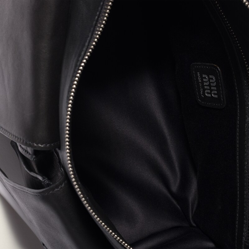 Utilitaire nappa leather shoulder bag