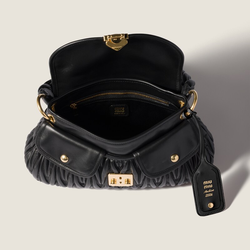 Coffer matelassé leather bag