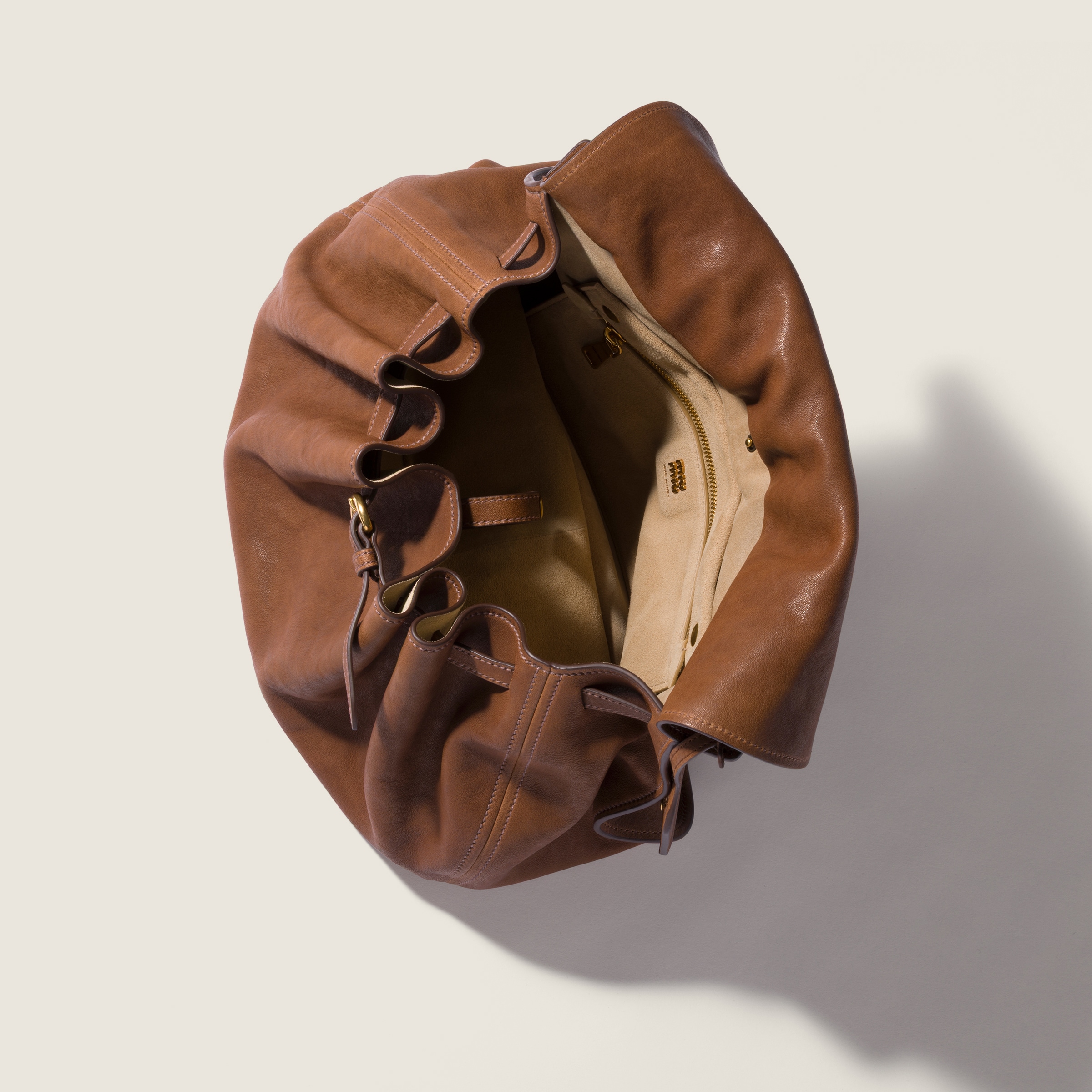Oak Rendez-vous Leather Bag | Miu Miu - United States