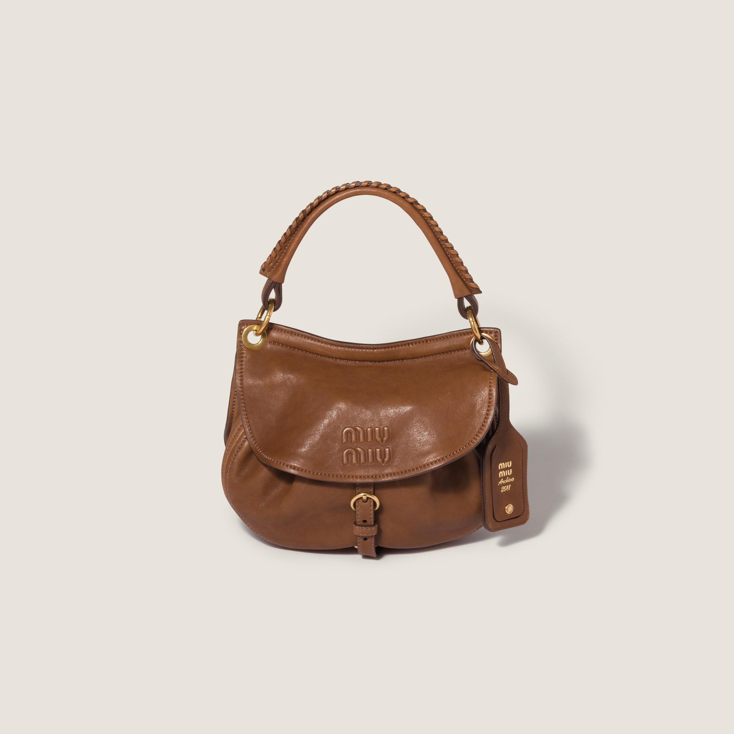 Miu Miu Rendez-vous nappa leather bag