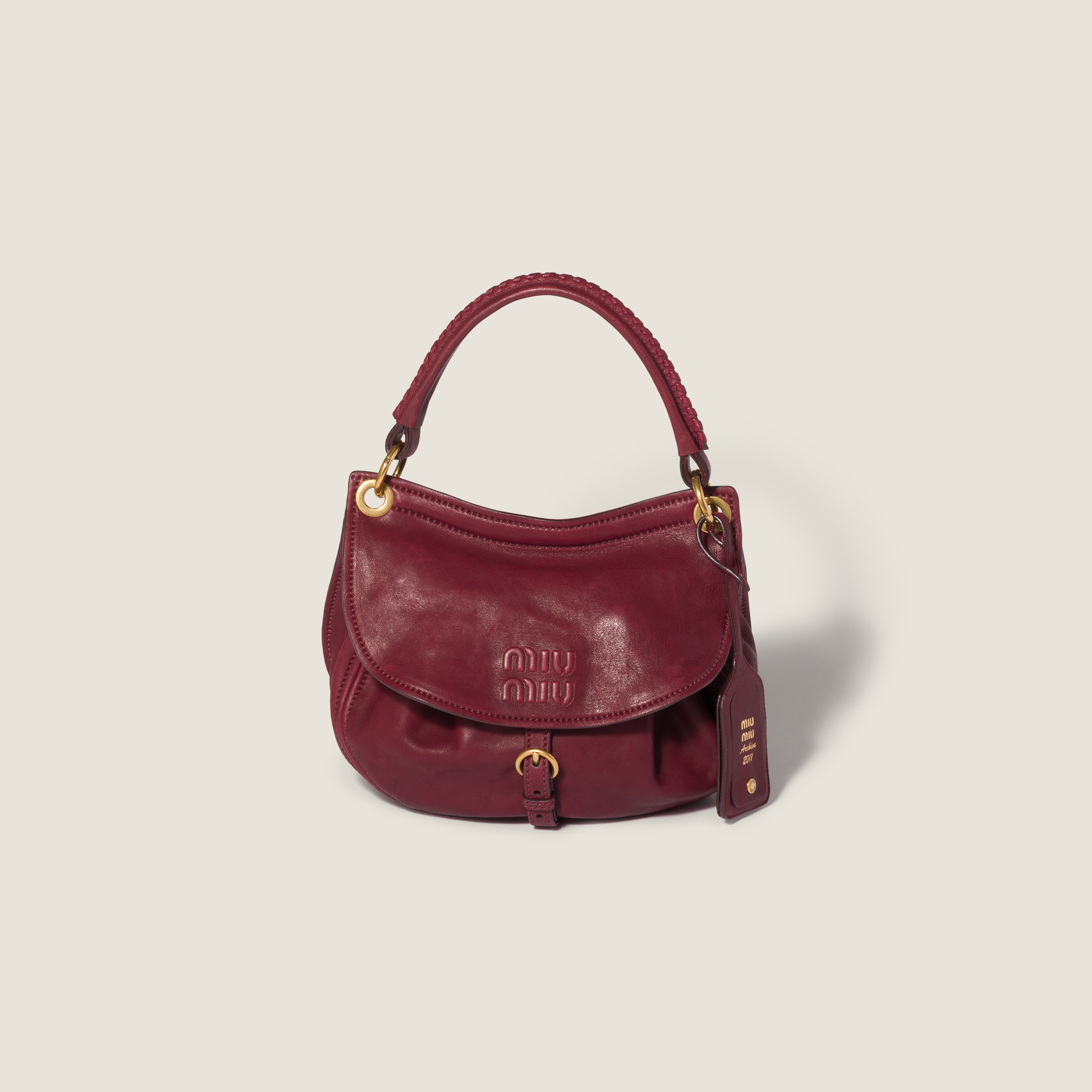 Miu Miu Rendez-vous nappa leather bag