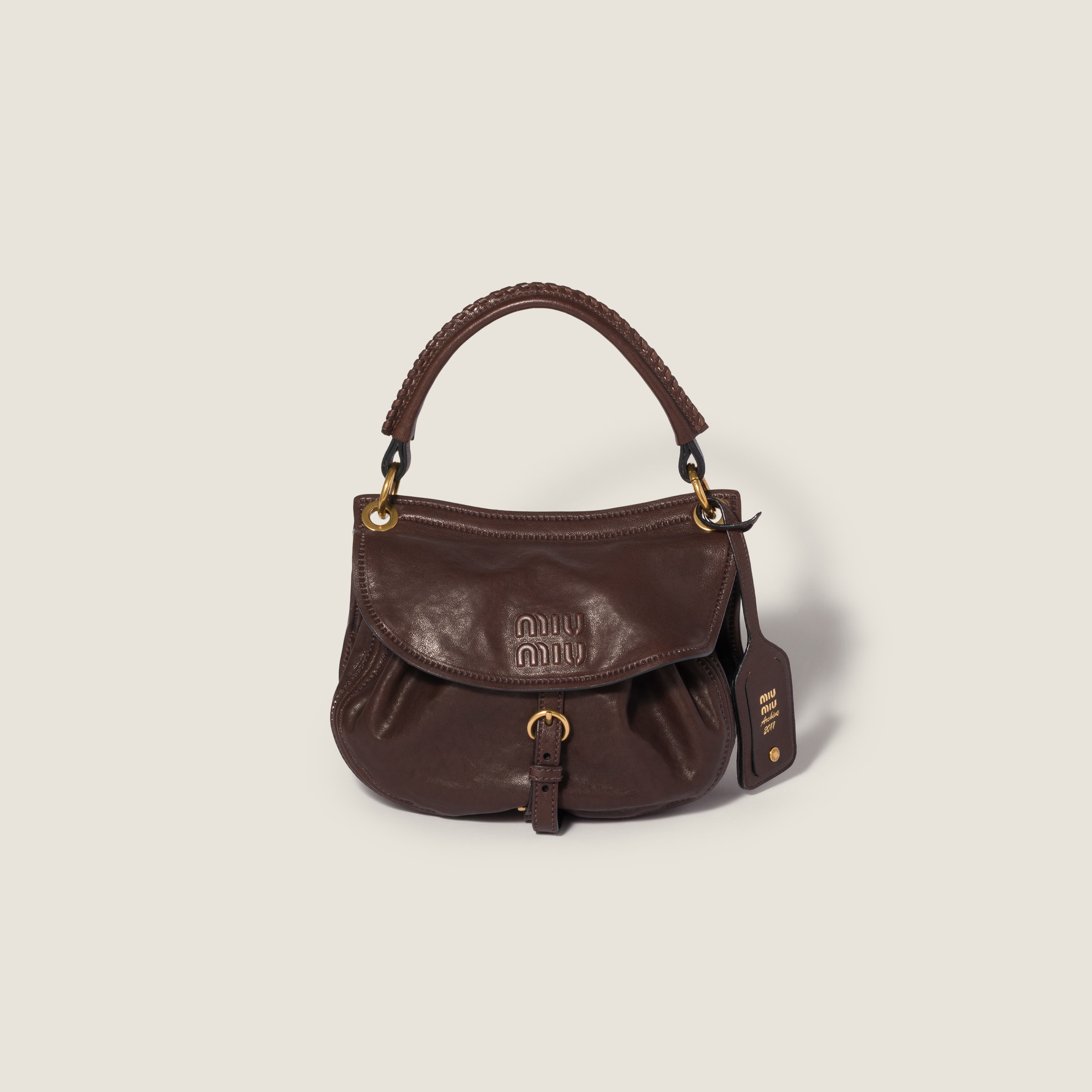 Miu Miu Rendez-vous nappa leather bag