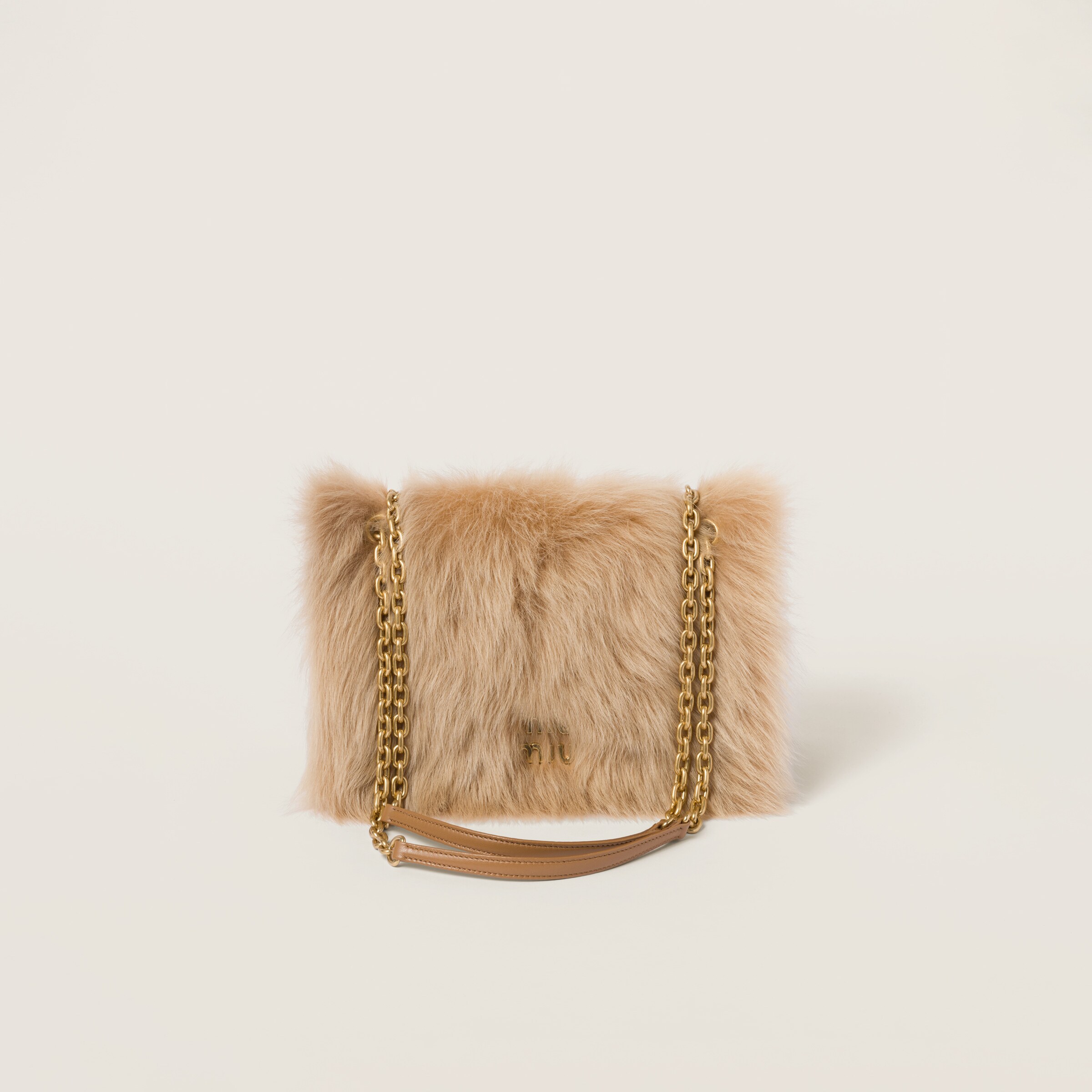 Miu miu shearling 2025 bag