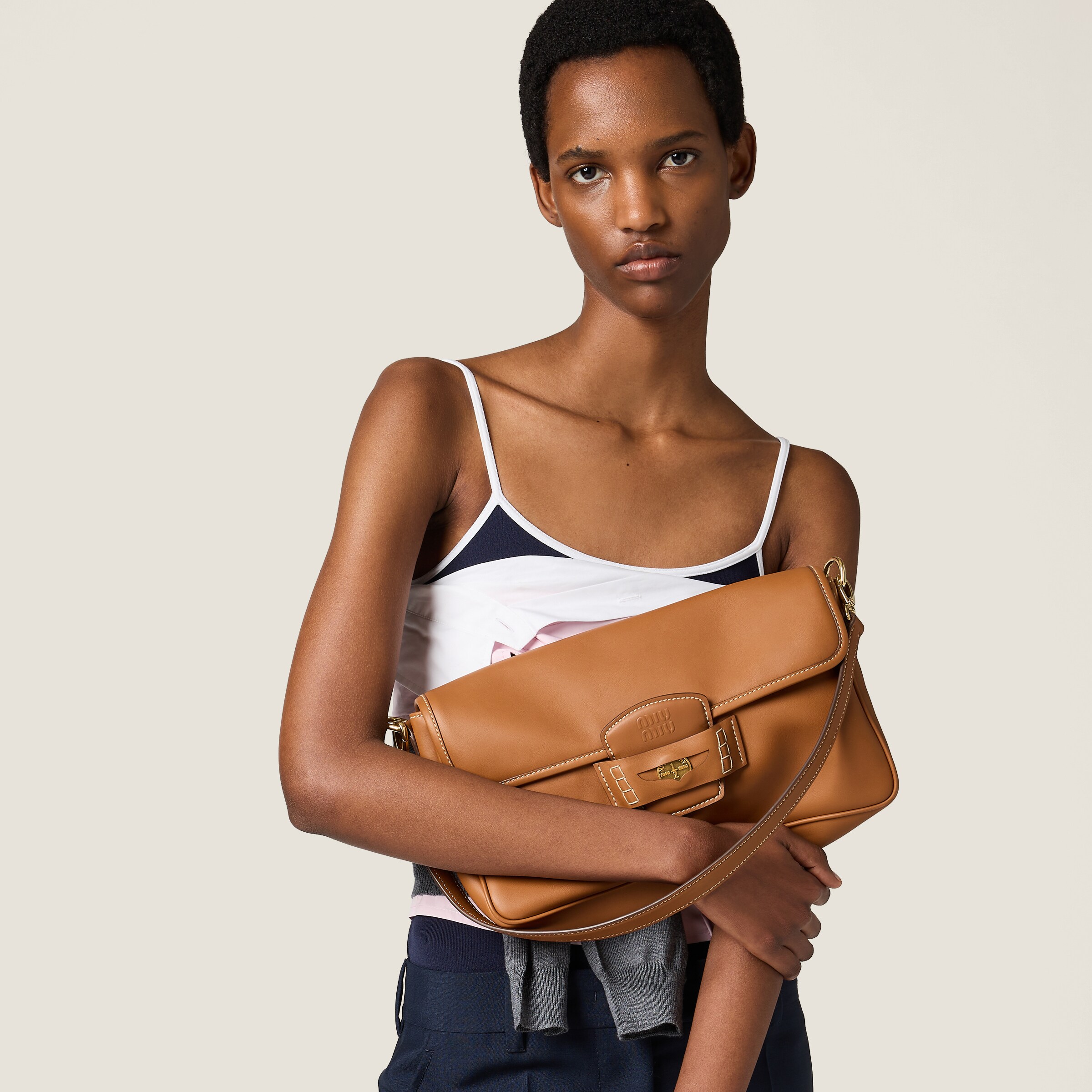 Penny leather bag - Collection Collections | Miu Miu