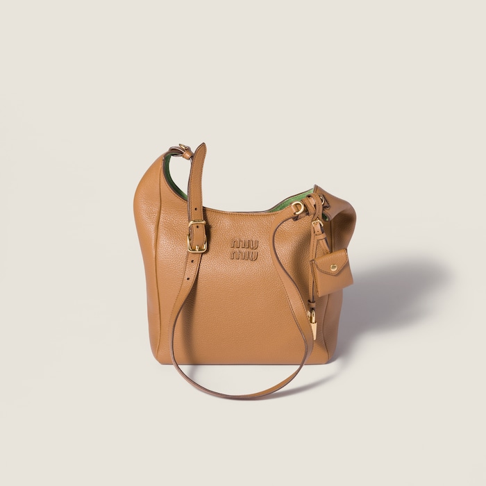 【激レア❗️】miumiu ハンドバッグ ショルダーバッグレザー チャーム付き♡ MIUMIU ミュウミュウ スタッズ ショルダーバッグ レザー