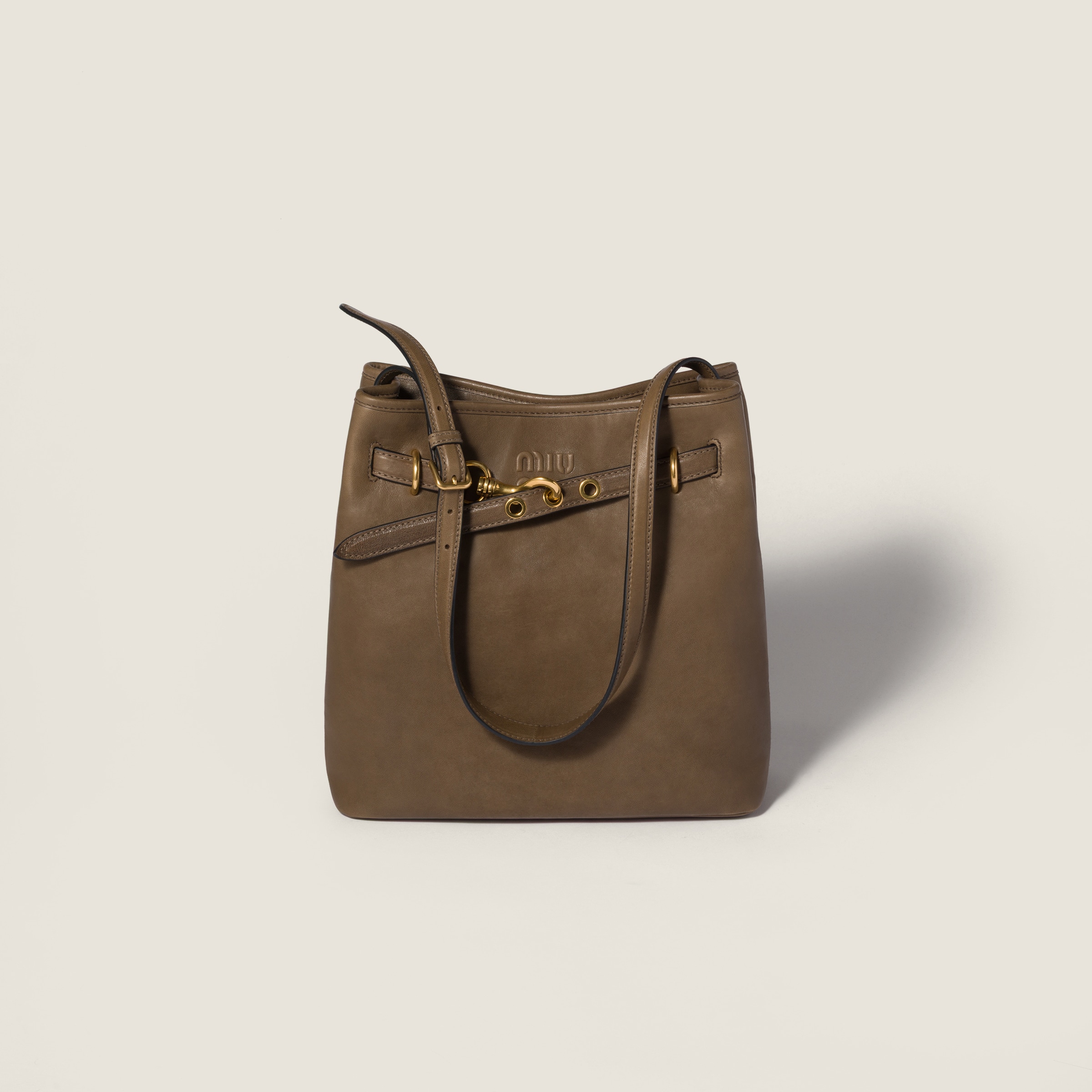 Aventure nappa leather bucket bag from Miu Miu - $3,500