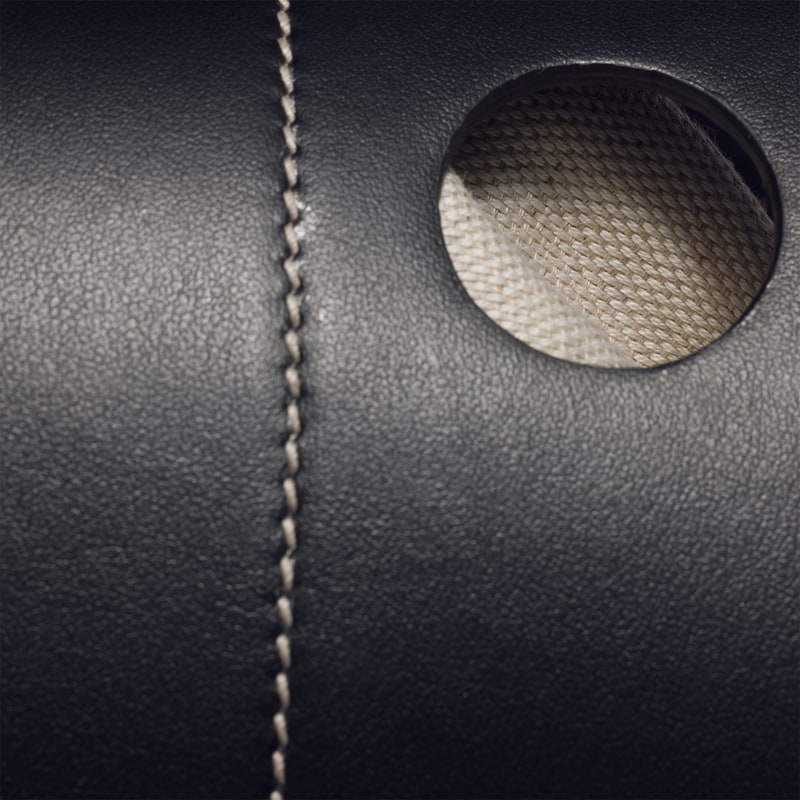 Leather bucket bag