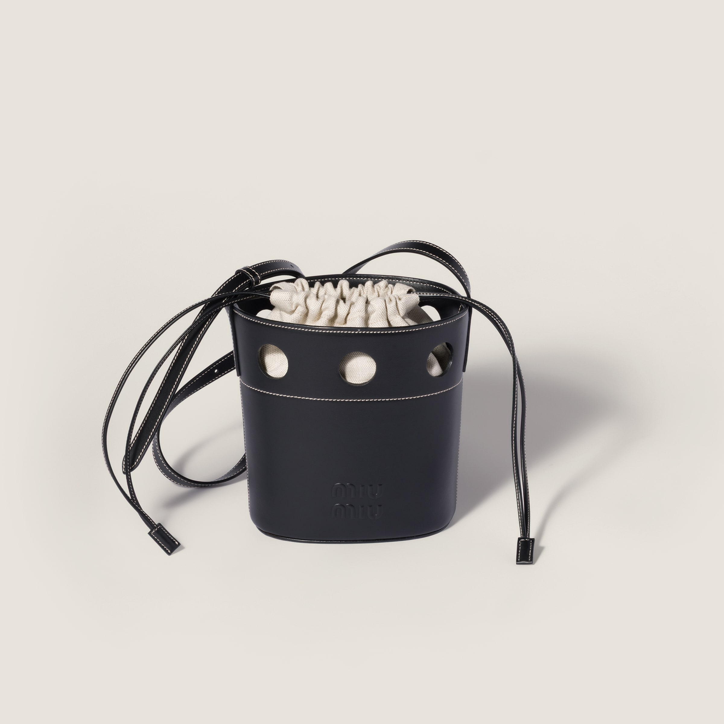 Leather bucket bag from Miu Miu - $2,200