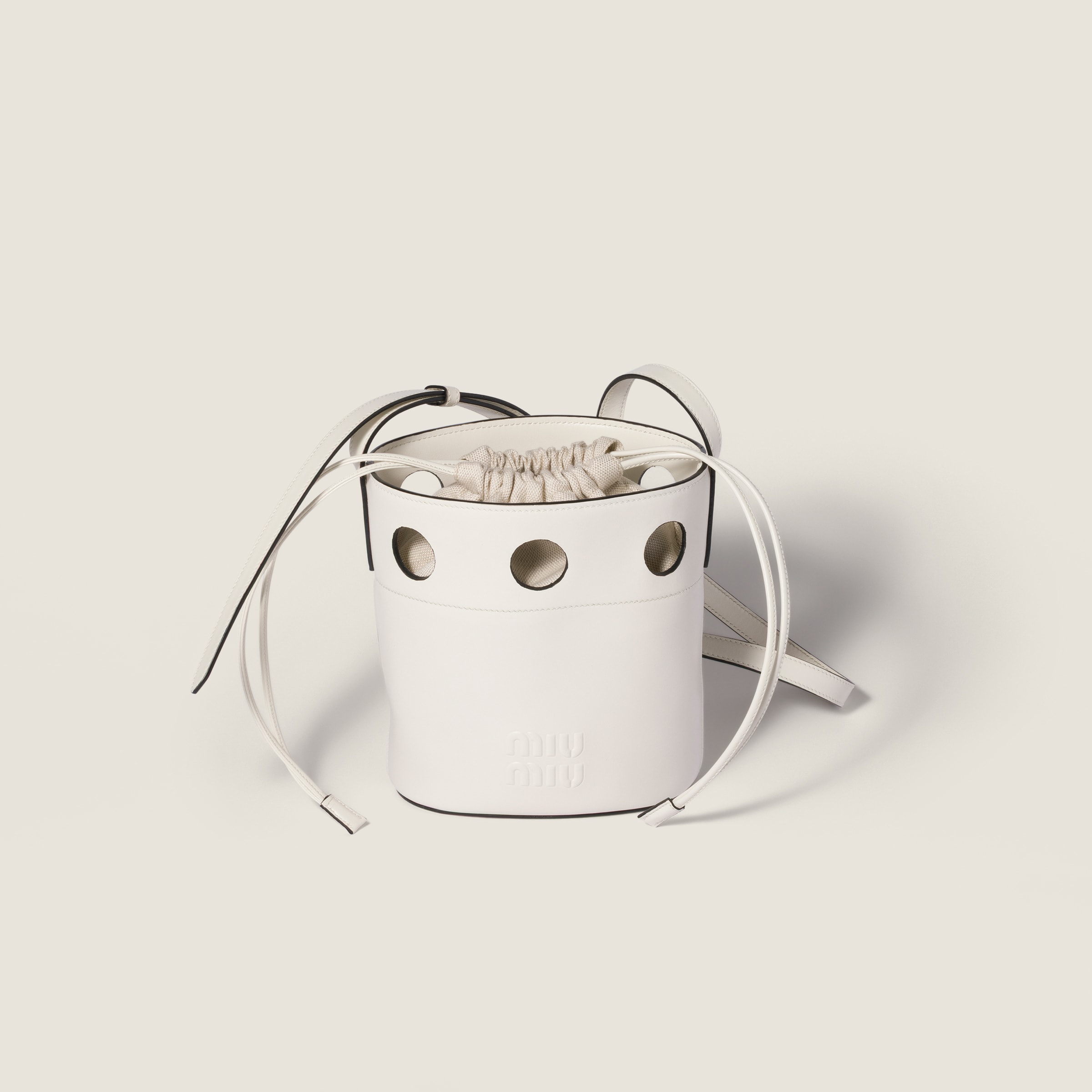 Leather bucket bag from Miu Miu - $2,150