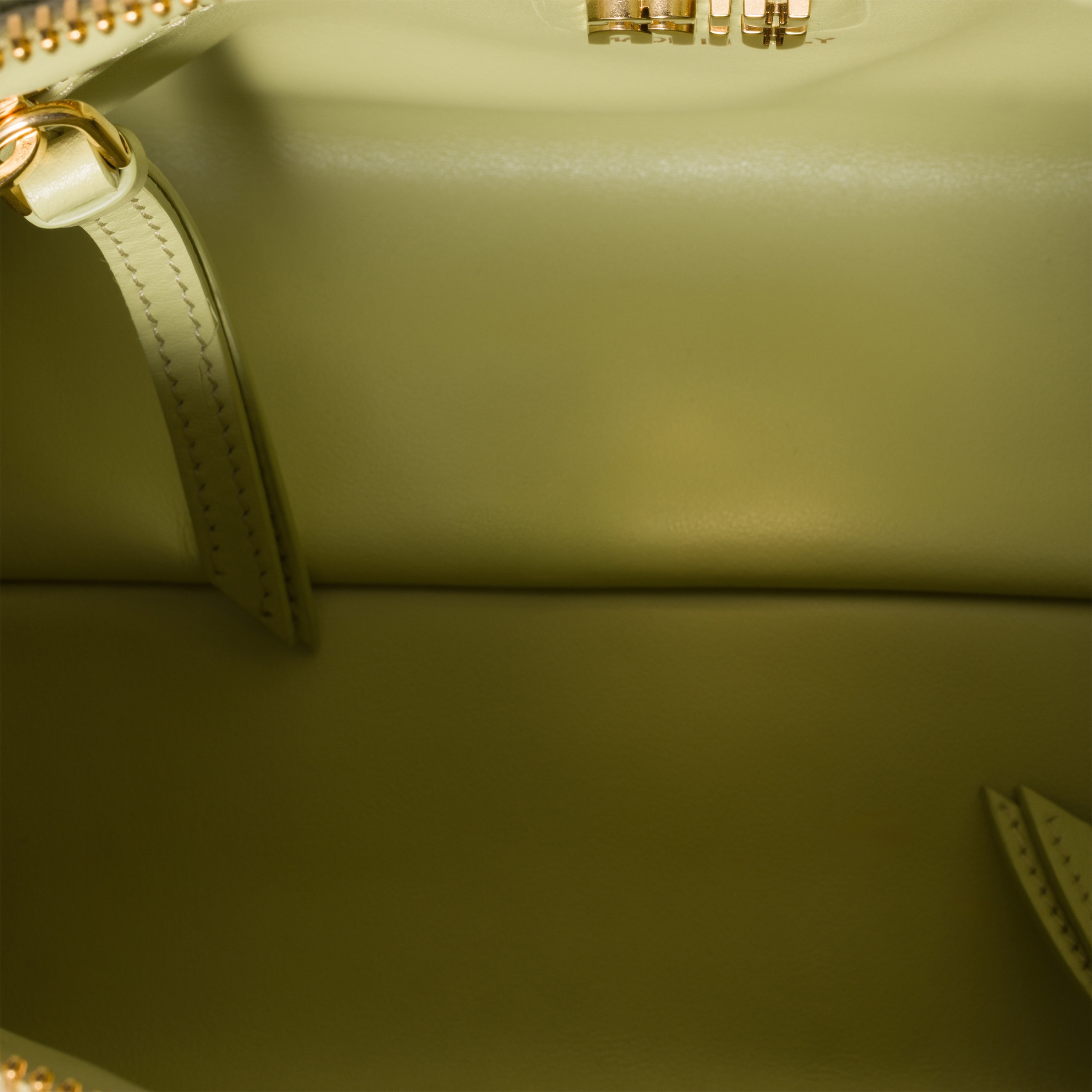 Miu Miu Ayers Leather Clutch In Green