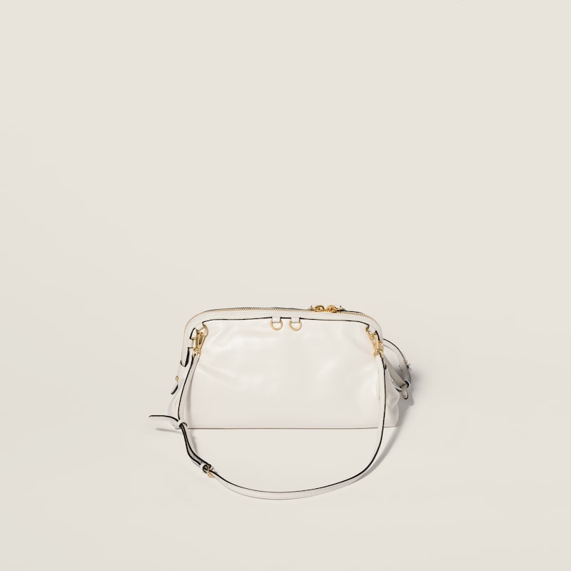 Caprice shiny leather clutch